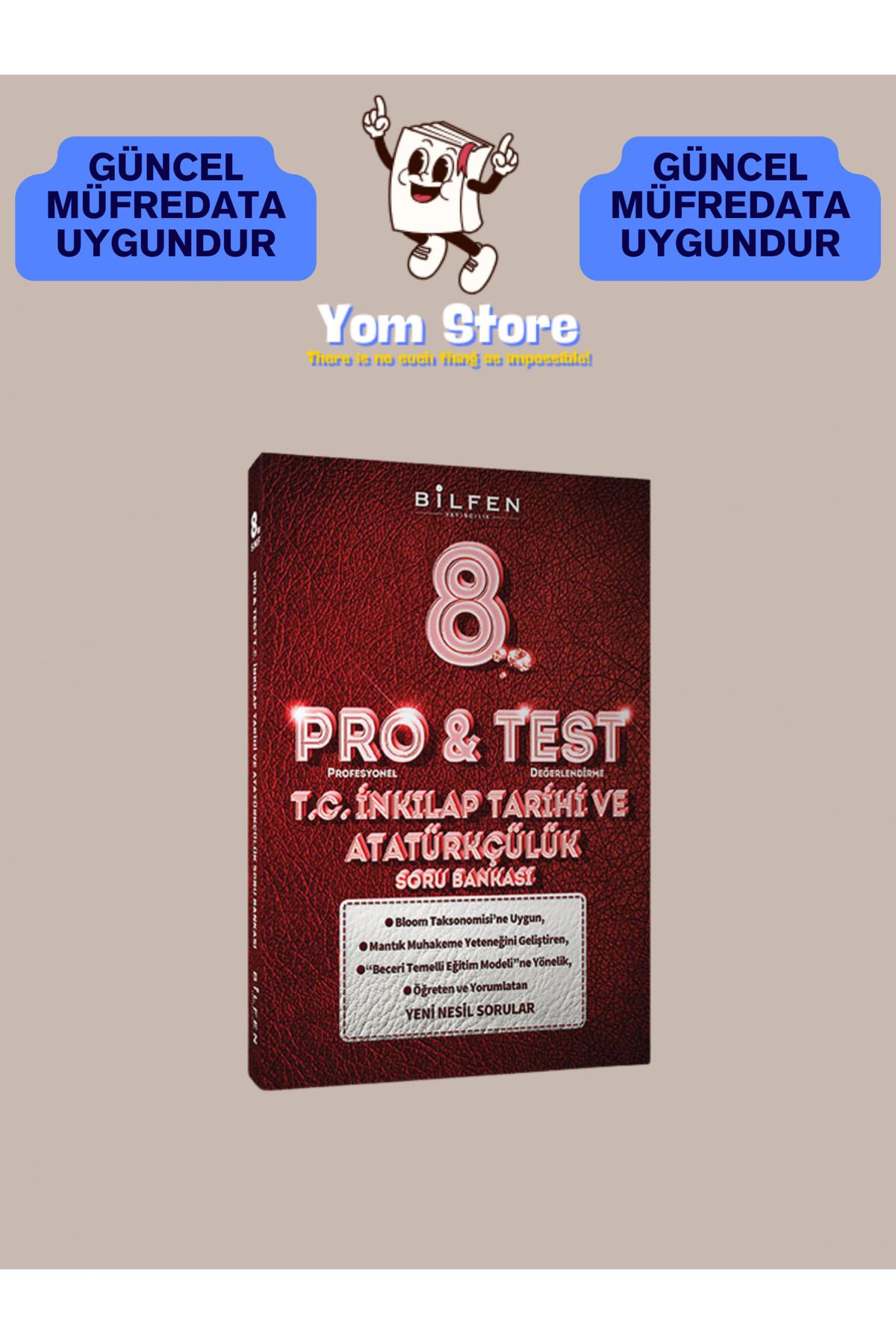 Bilfen Yayıncılık 8. Sınıf Pro Test T.C. İnkılap Tarihi ve Atatürkçülük Soru Bankası