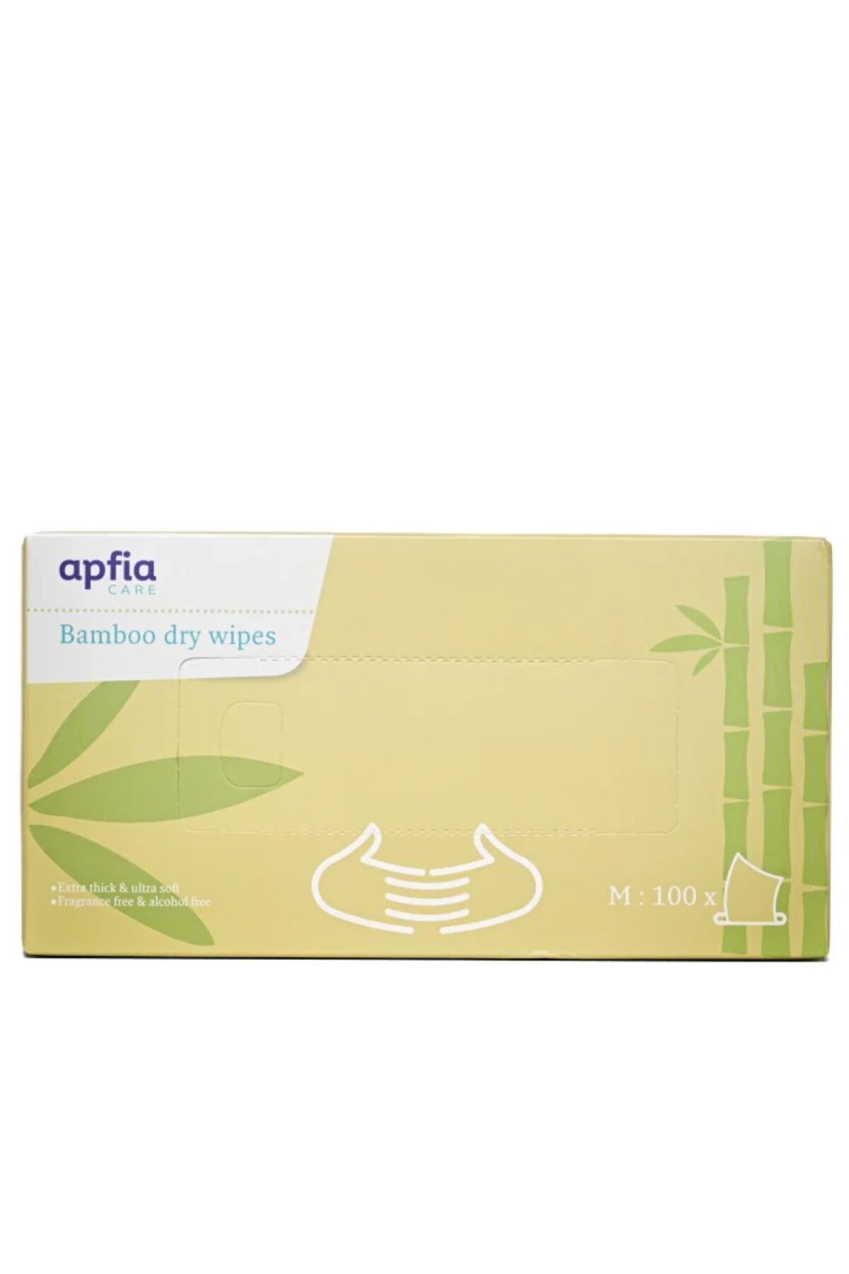 APFIA CARE Servetele Din Bambus Hipoalergenice & Biodegradabile, Apfia Care, 100 Buc - One Size