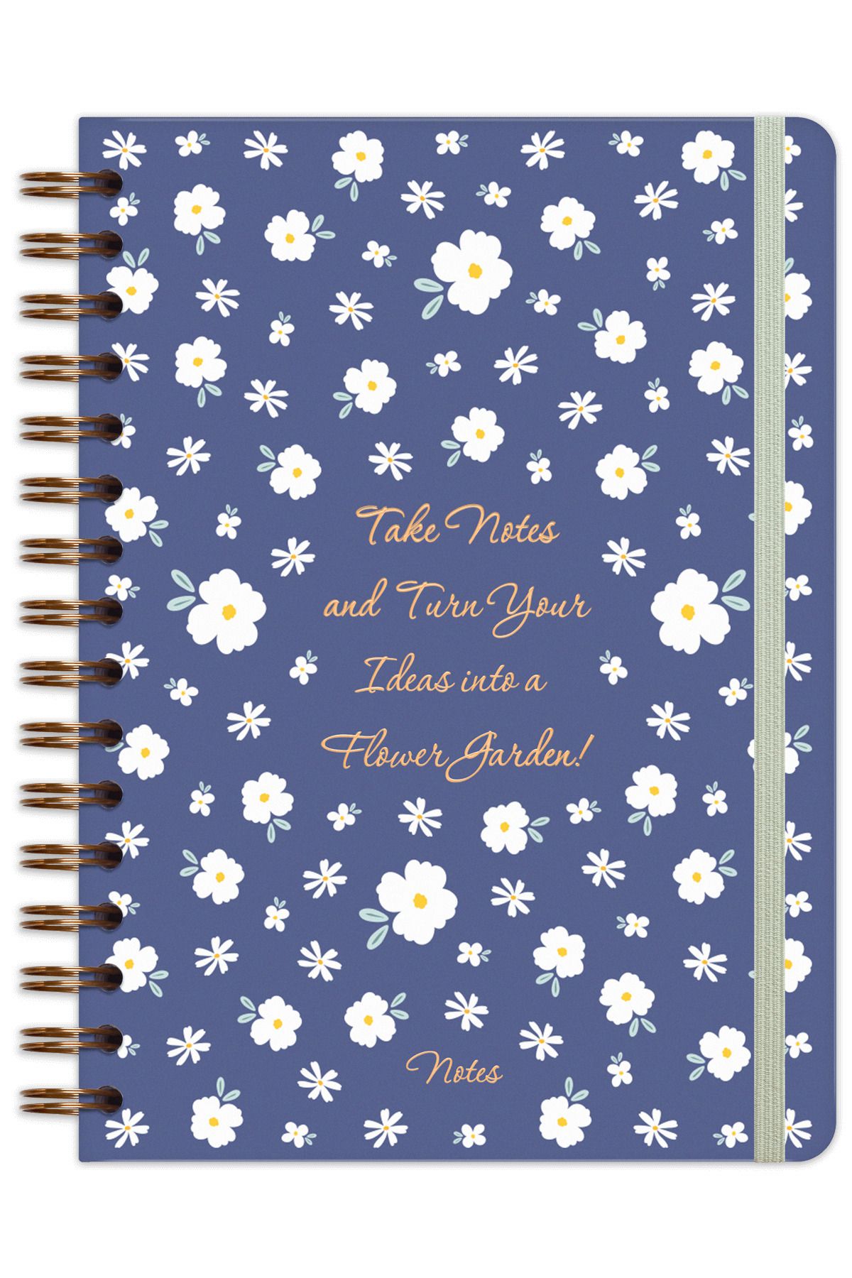 Matt Notebook-Blocnotes nedatat pe spirală elastic A5 15x21 cm 5