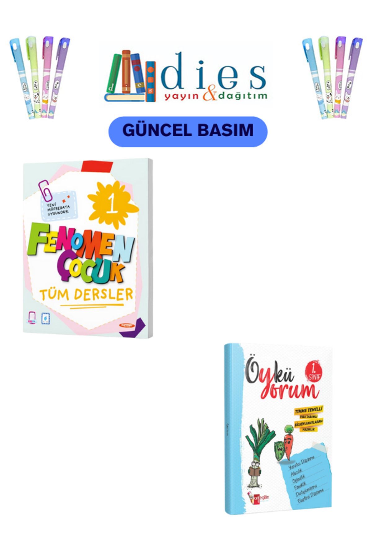 Fenomen Yayıncılık Fenomen Çocuk 1. Sınıf Tüm Dersler + Öykü Yorum SET