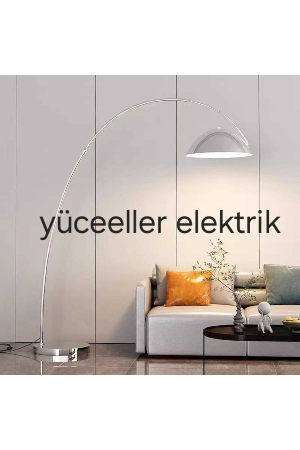 yüceeller 8022 Deve boynu lambader krom renk