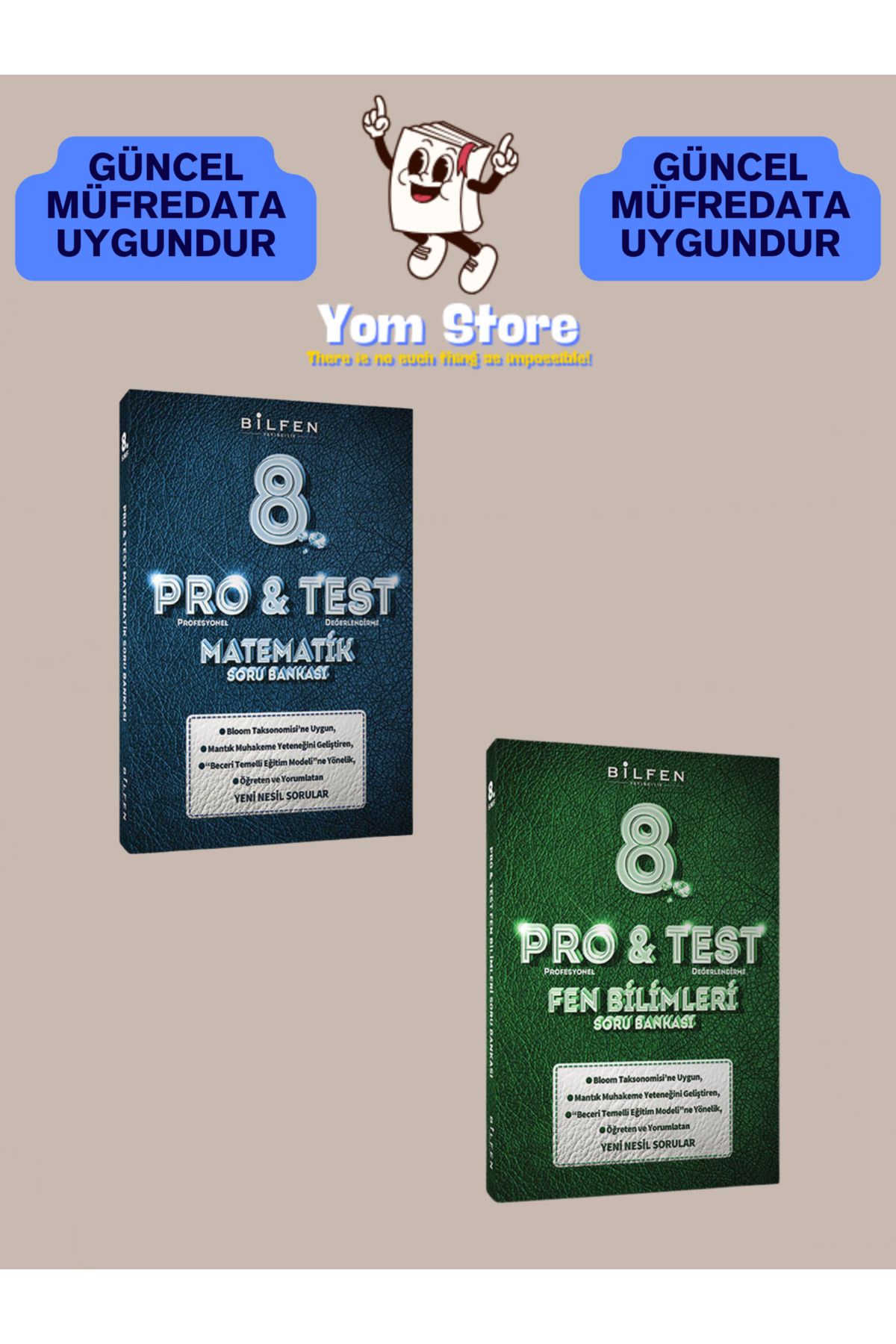 Bilfen Yayıncılık 8. Sınıf Pro Test Matematik + Fen Bilimleri SET Soru Bankası