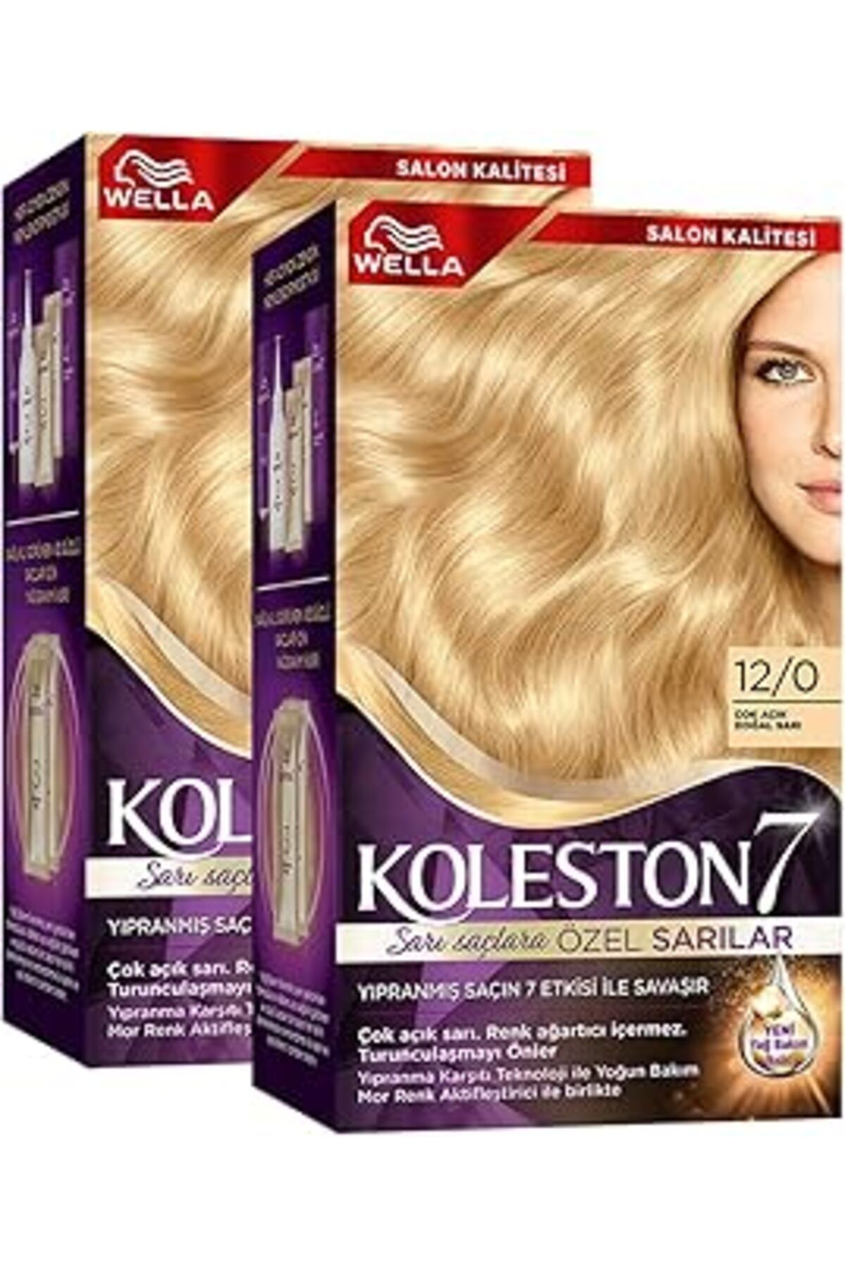 Qedii Wella Koleston Supreme Kit 12/0 Çok Açık Doğal Sarı X2'li Set