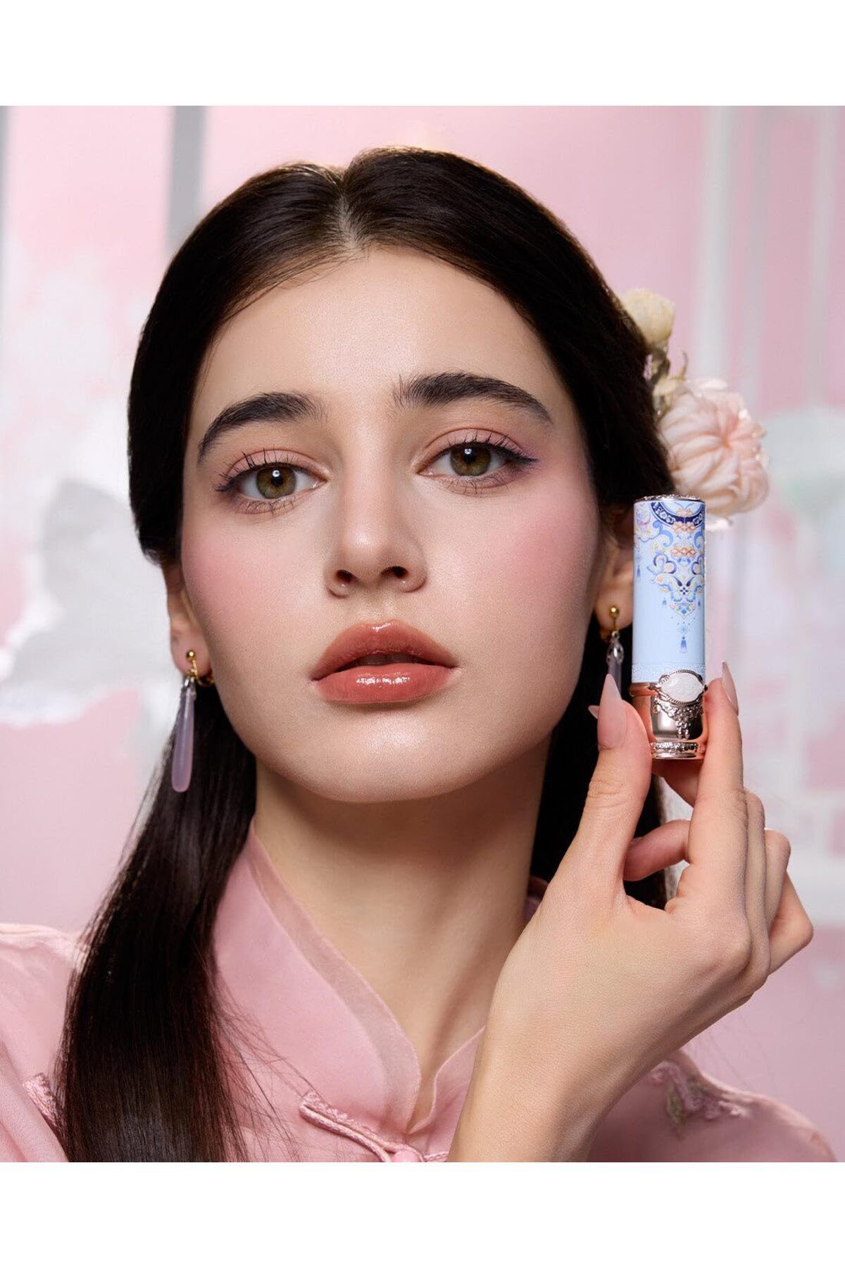 Flower Knows-Butterfly Cloud Collar Collection Glossy Lipstick, 0.12 oz./3.5 g (C01 Birchleaf Pear) 5