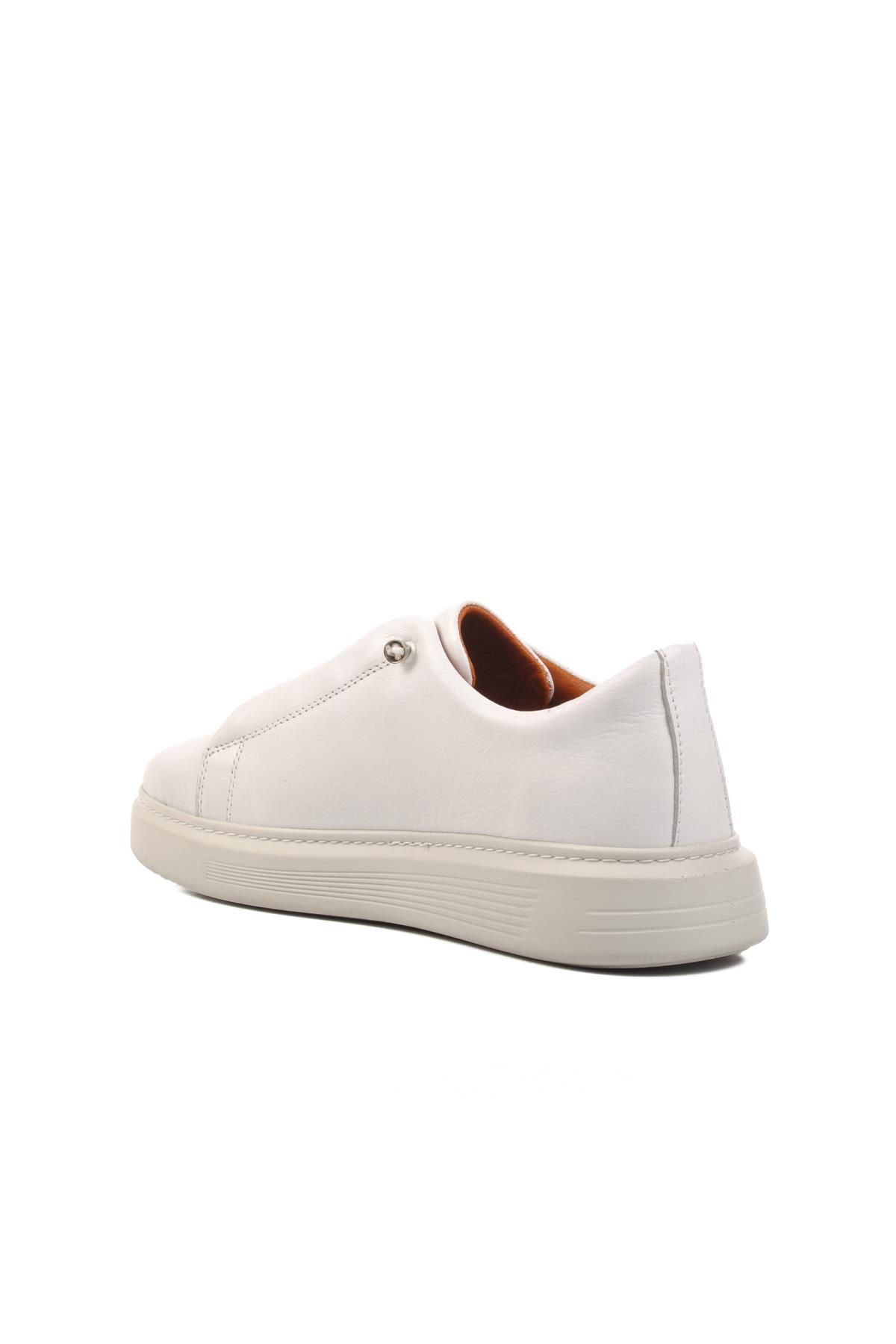 کفش های کژوال مردانه روزانه 62113 M سفید چرمی Pierre Cardin