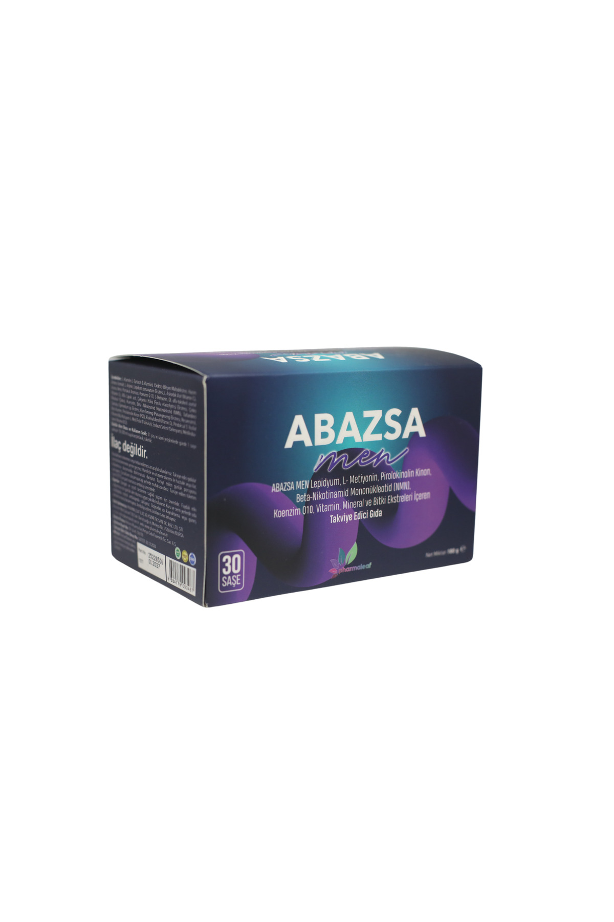 Abazsa Men 30 Saşe Vitamin C D Vitamini B12 Çinko Ginseng Resveratrol NMN Koenzim Q10 Takviye — ABAZSA — تصویر 6 از 7