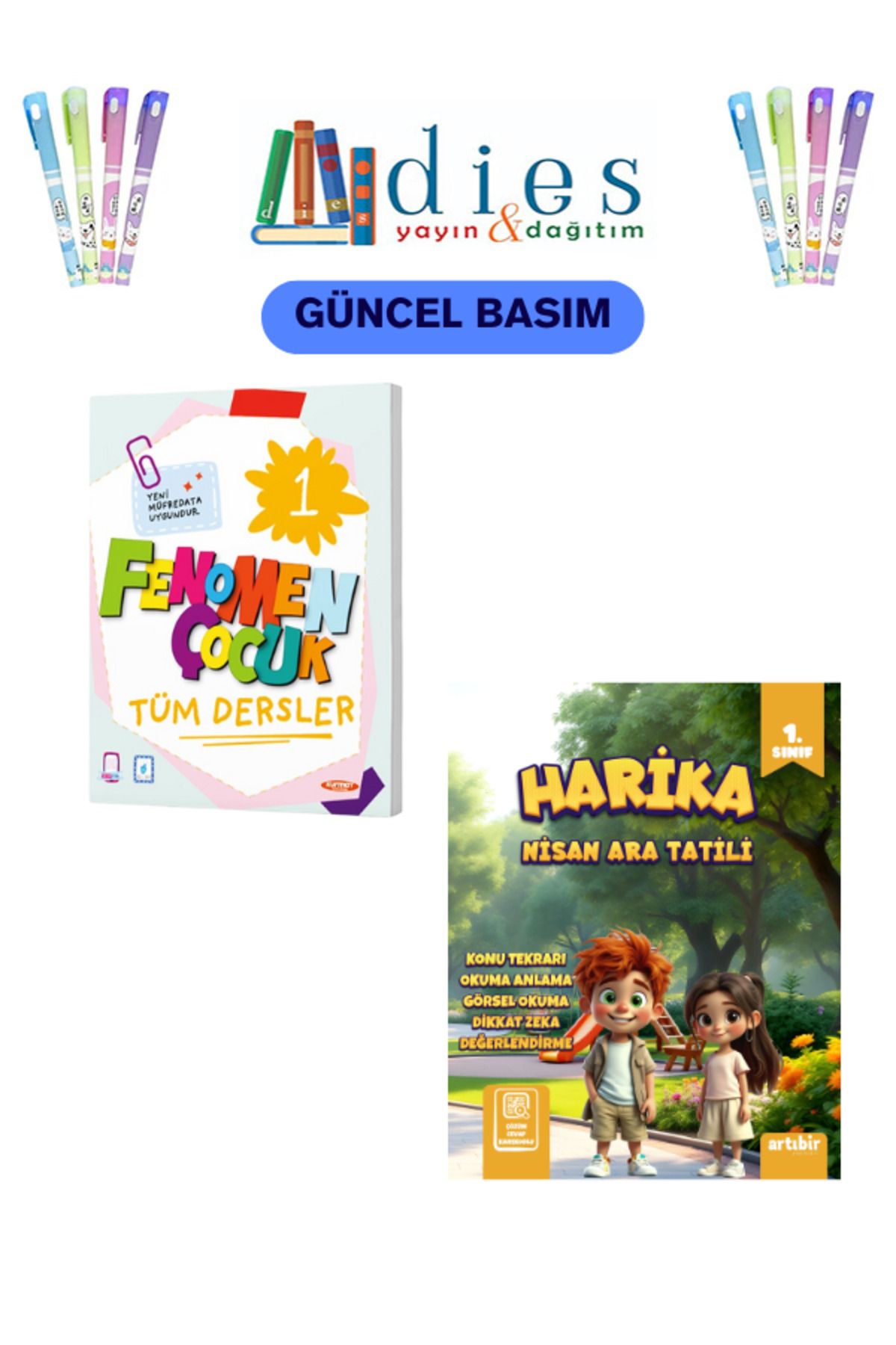 Fenomen Yayıncılık Fenomen Çocuk 1. Sınıf Tüm Dersler + Harika Nisan Ara Tatili SET