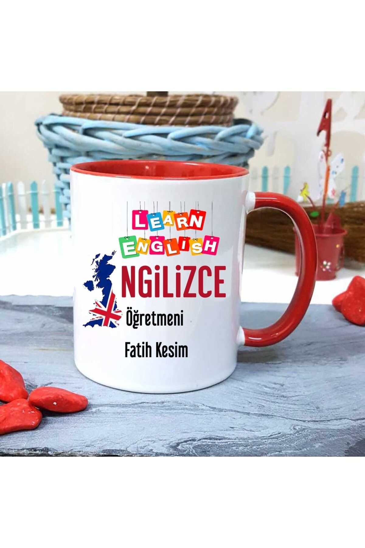 feifei İngilizce Öğretmenine Özel Öğretmenler Günü Hediyesi Kişiye Özel Kupa Bardak