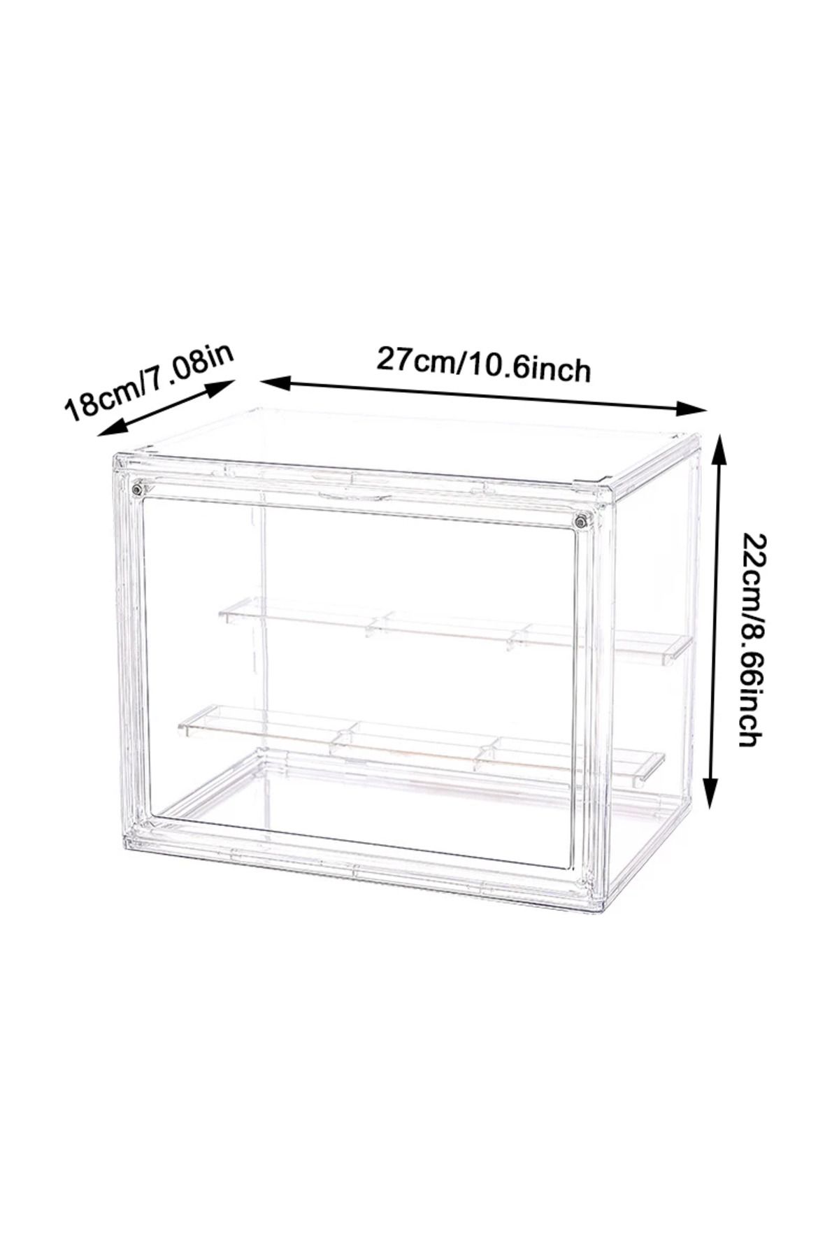 Choice-B 27X18X22CM Big Transparent Storage Box Blind Box Showcase Helmet Book Showcase Display Dustproof F 1