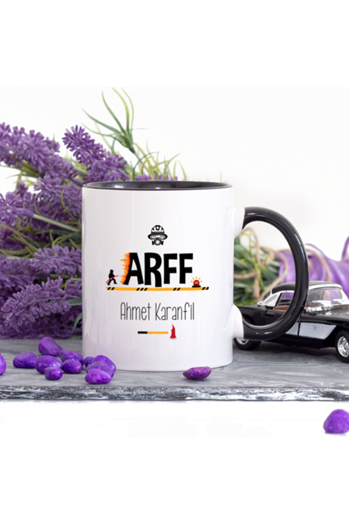 feifei Kişiye Özel Lacivert Renkli Arff Kupa Bardak