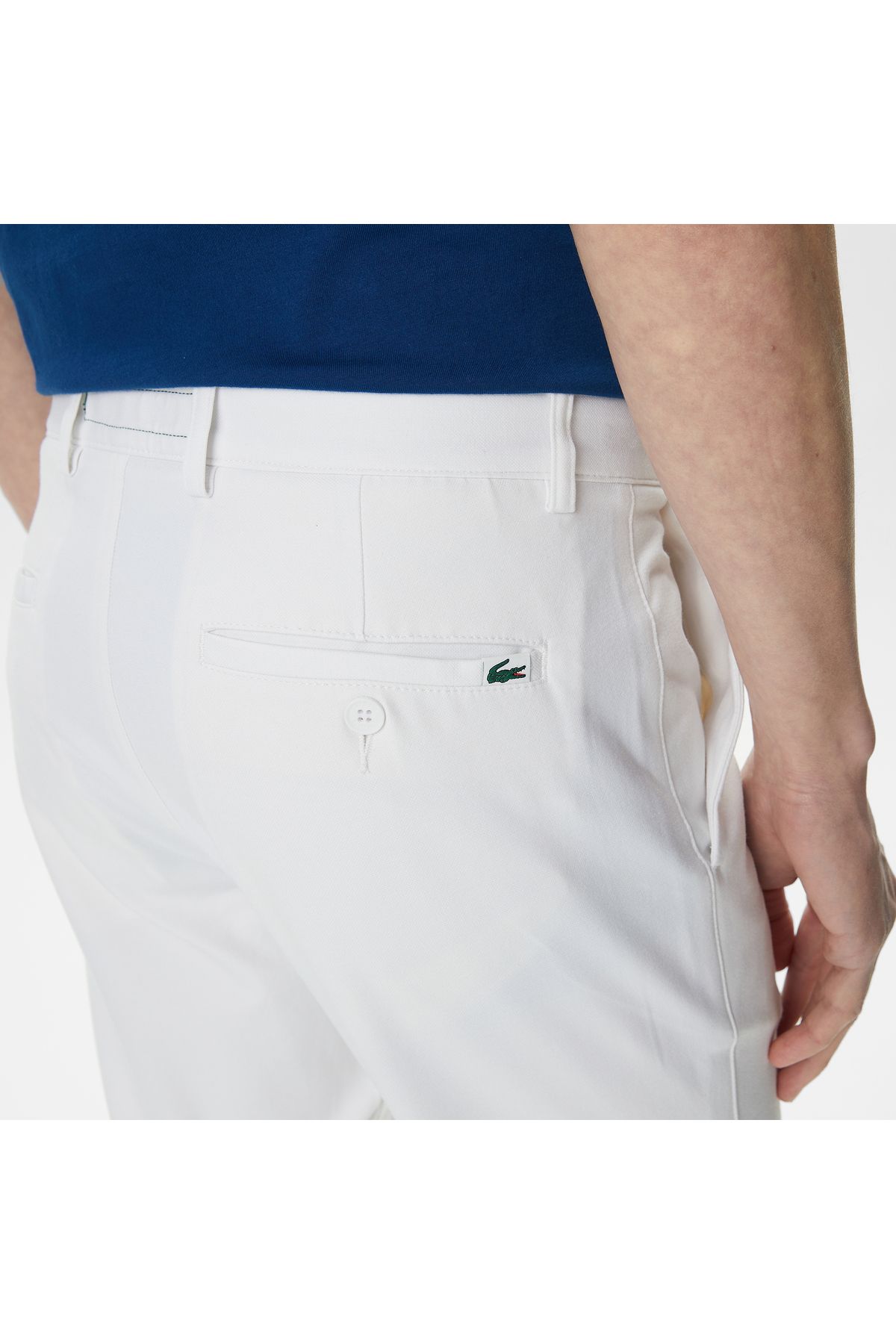 شلوار سفید مردانه باریک و Lacoste