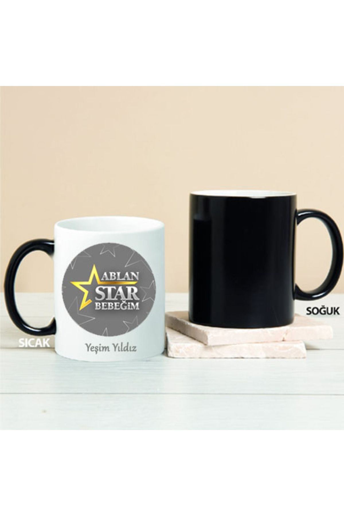 feifei Ablan Star Bebeğim Kişiye Özel Sihirli Kupa Pi68