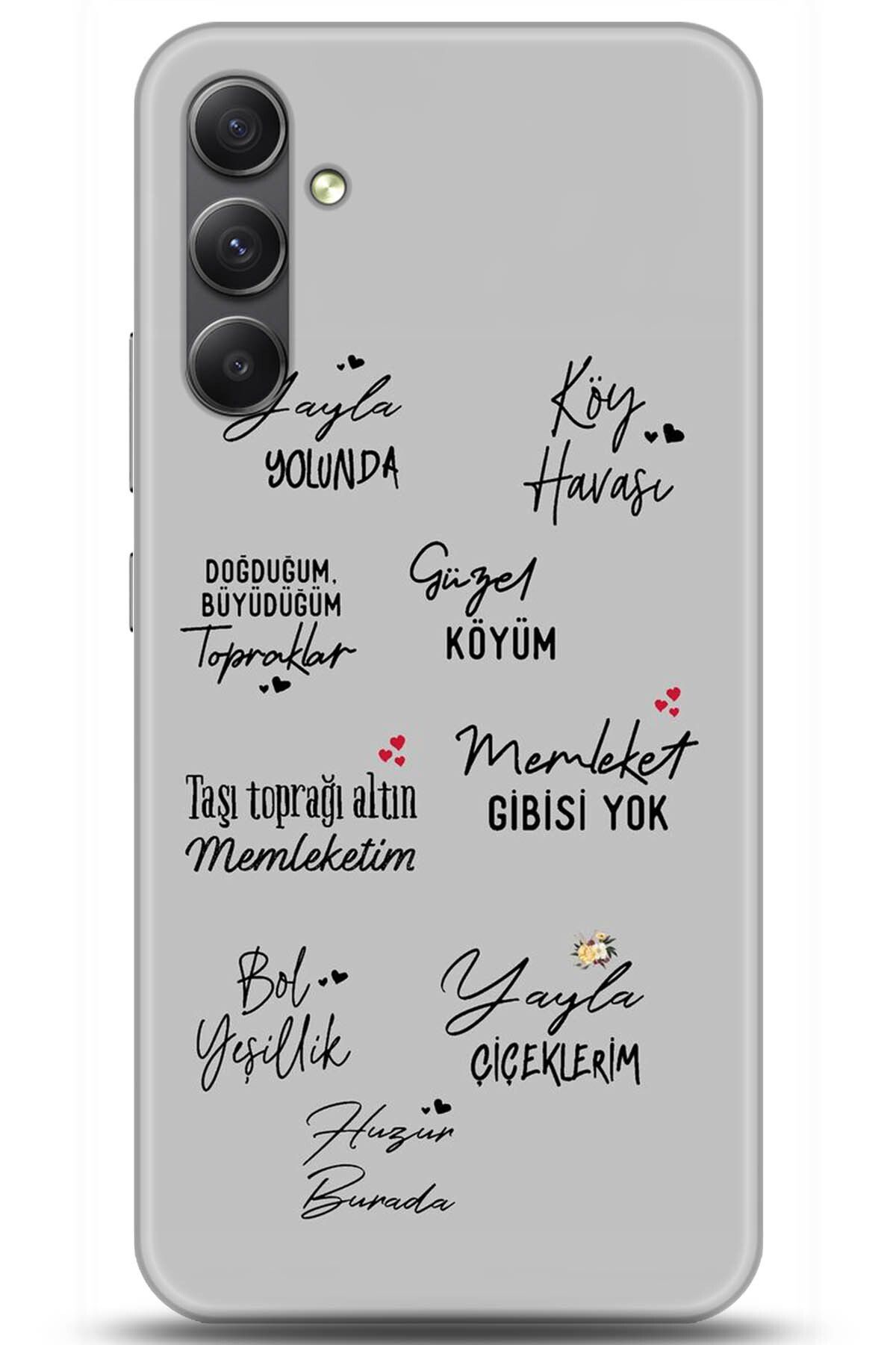 Noprin Samsung Galaxy A34 Kılıf HD Baskılı Kılıf - Happiness Series 5210