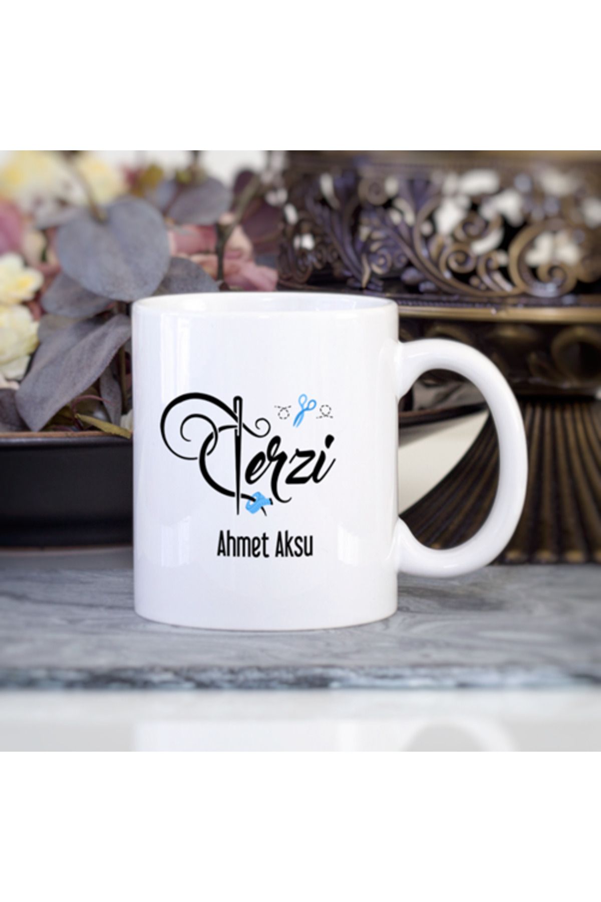 feifei Kişiye Özel Terzi Tasarımlı Kupa Bardak