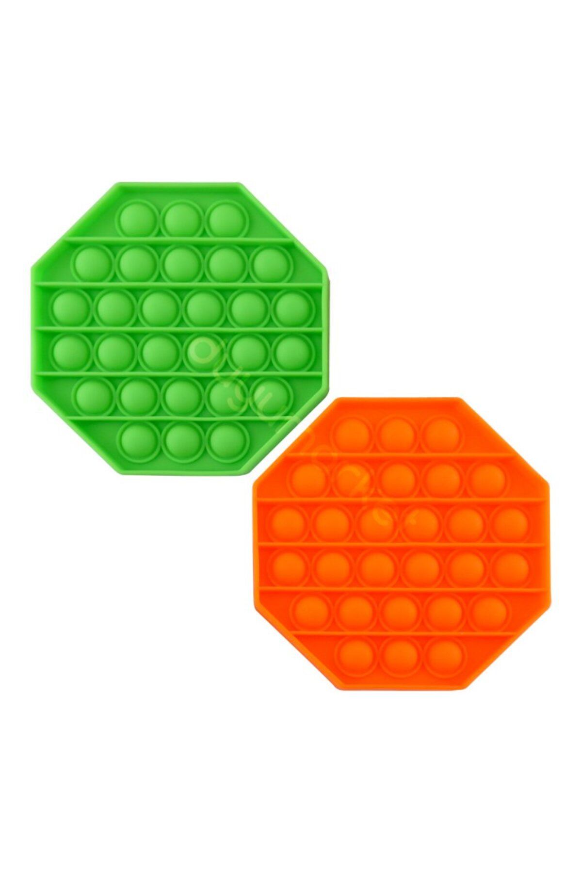 OEM Sekizgen Tek Renk Pop Push İt Anti Stres Baloncukları Bubble Fidget