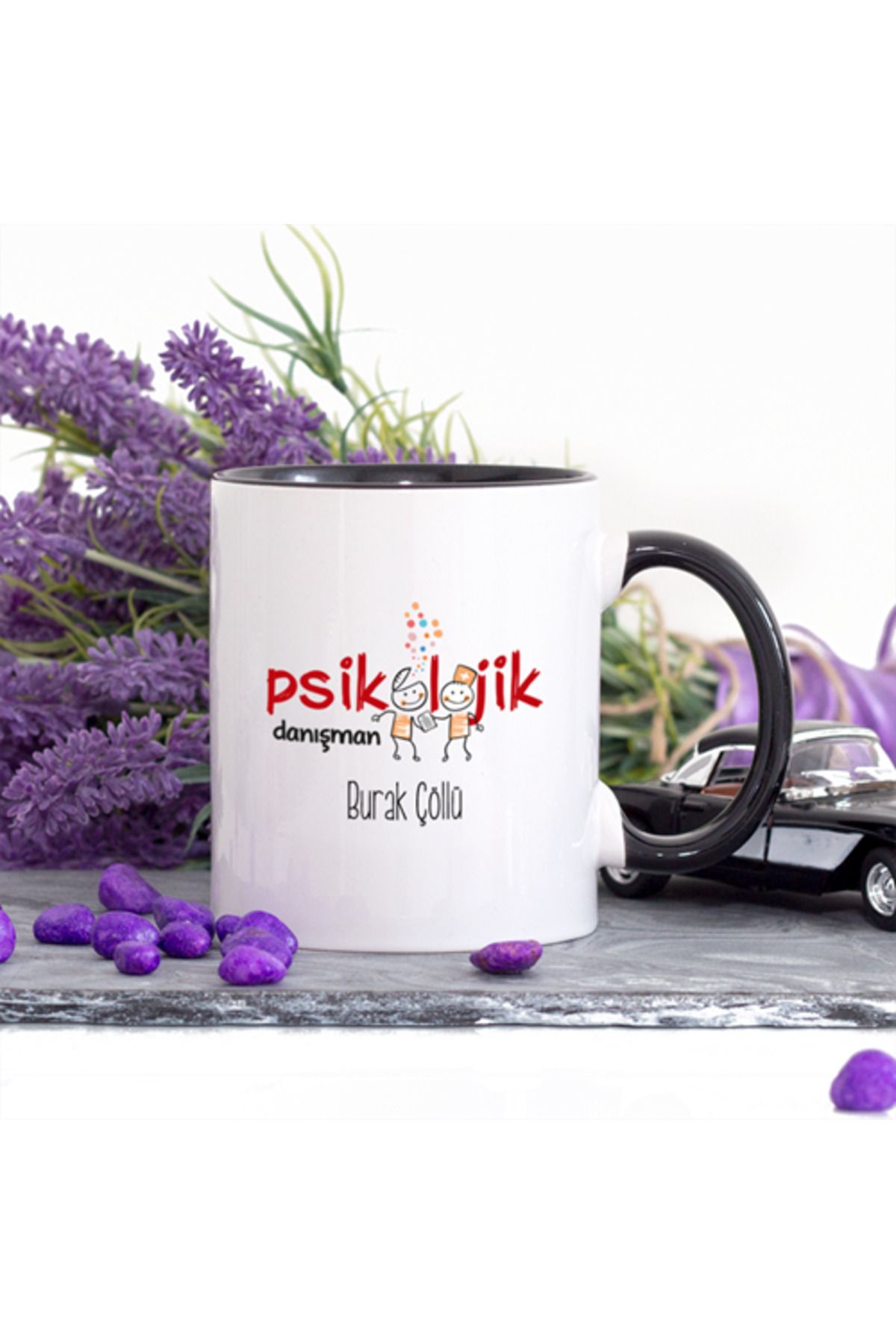feifei Kişiye Özel Kırmızı Tasarımlı Psikolojik Danışman Kupa Bardak - Lacivert