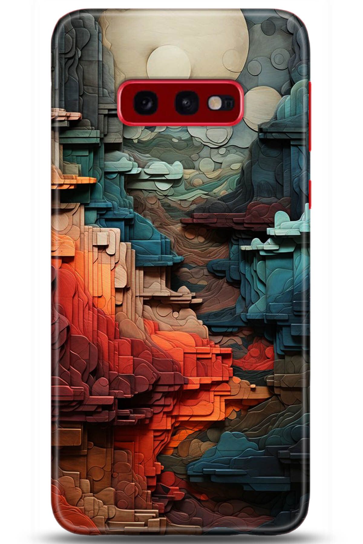 Noprin Samsung Galaxy S10e Kılıf HD Baskılı Kılıf - Happiness Series 5218