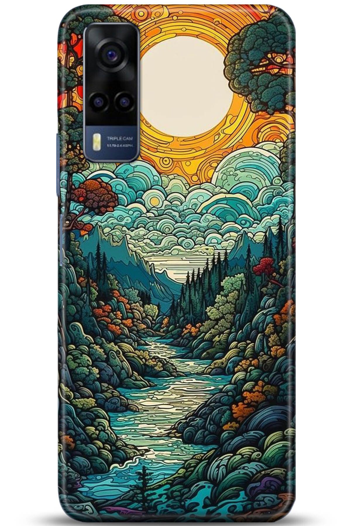 Noprin Vivo Y53S Kılıf HD Baskılı Kılıf - Happiness Series 5198