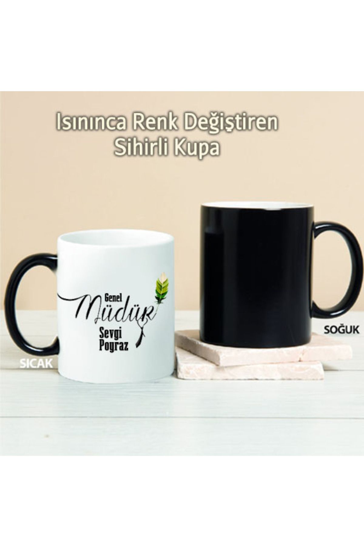 feifei Genel Müdür Kişiye Özel Sihirli Kupa Pi11