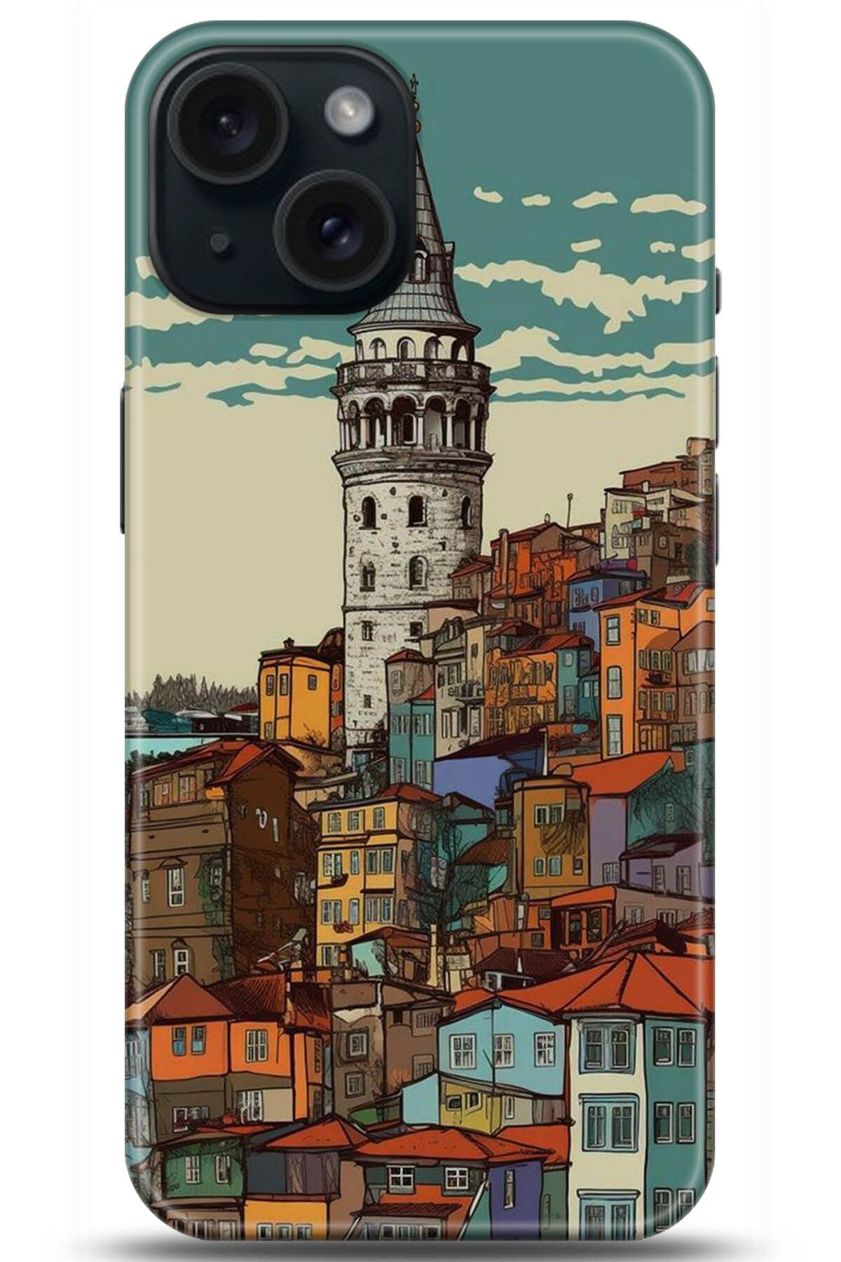 Noprin Apple iPhone 15 PLus Kılıf HD Baskılı Kılıf - Happiness Series 5199