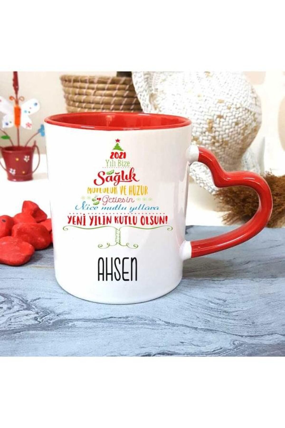 feifei Kişiye Özel Yeni Yılın Kutlu Olsun Kupa Bardak Yılbaşı Hediyesi