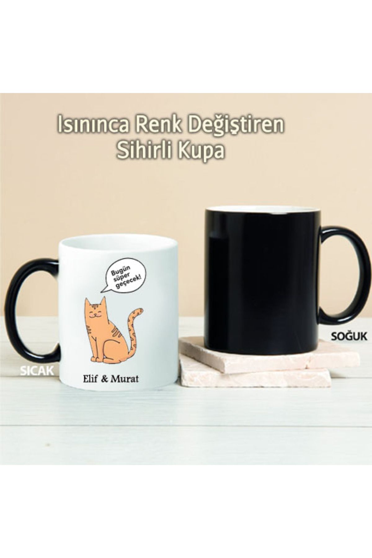 feifei Bugün Süper Geçecek Kişiye Özel Sihirli Kupa Pi182