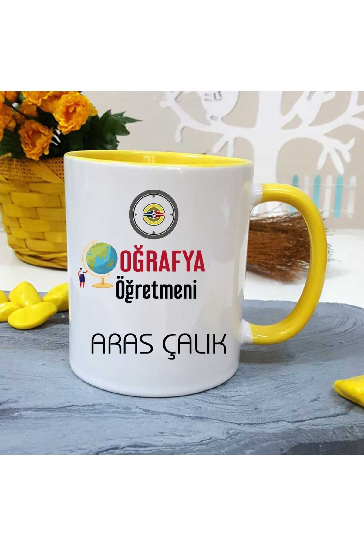 feifei Coğrafya Öğretmenine Özel Öğretmenler Günü Hediyesi Kişiye Özel Kupa Bardak