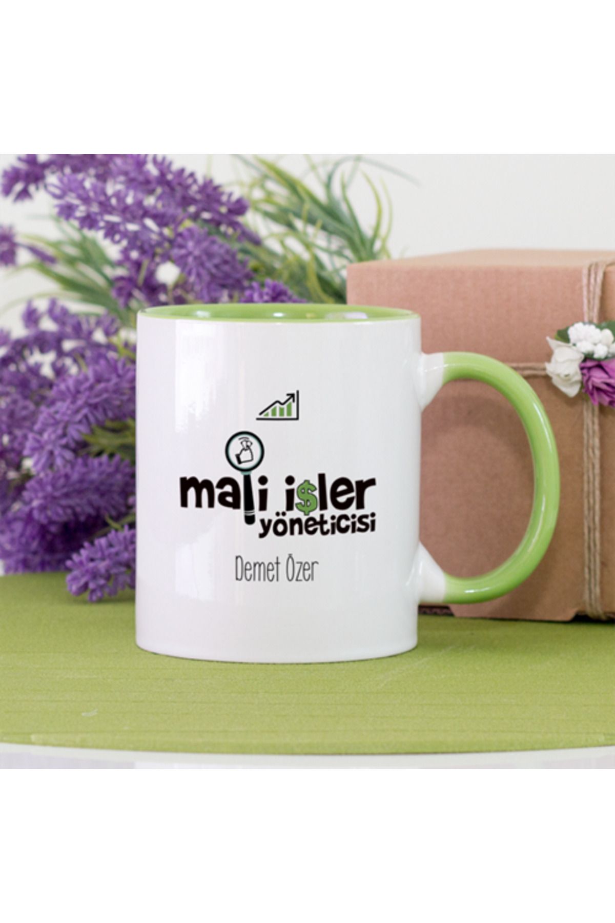 feifei Kişiye Özel Mali İşler Yöneticisi Kupa Bardak - Yeşil