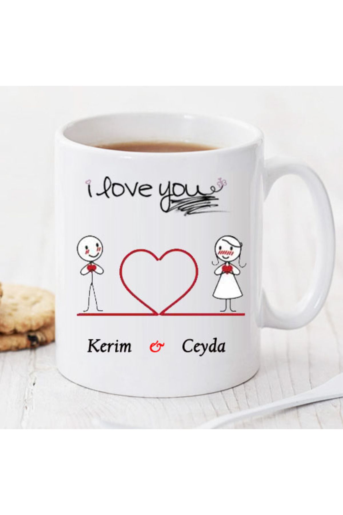 feifei I Love You Kişiye Özel Kupa Pi156
