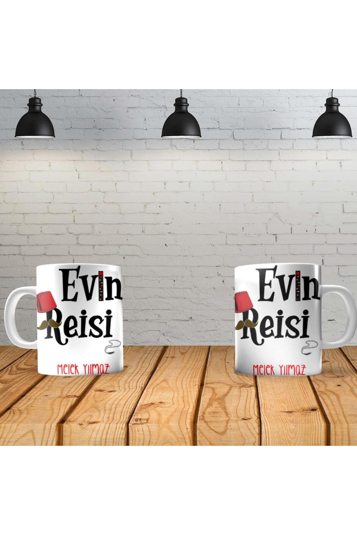 feifei Evin Reisi Kişiye Özel Baskılı Yeni Tasarım Sihirli Kupa Bardak Özel Kutusunda