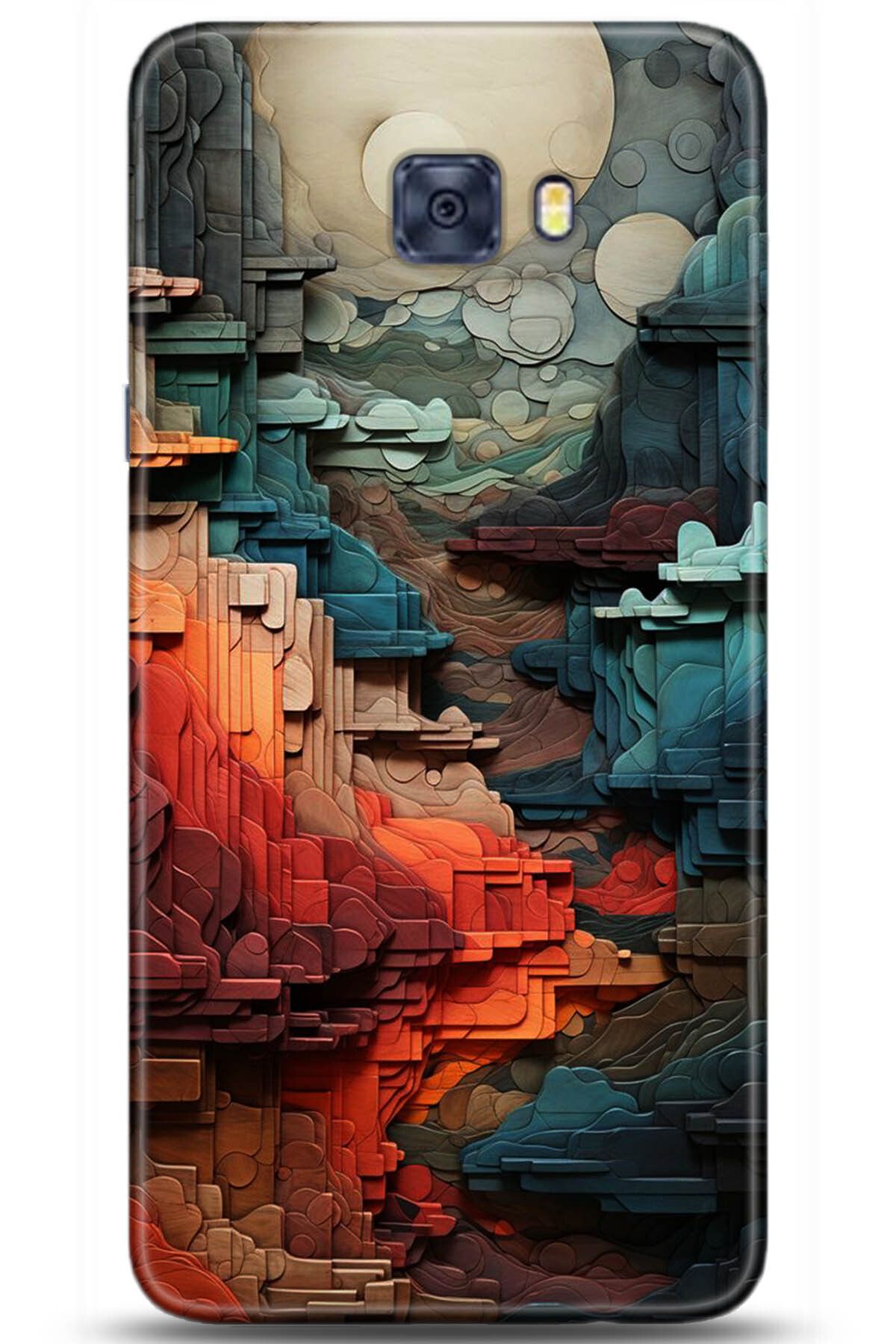 Noprin Samsung Galaxy C5 Pro Kılıf HD Baskılı Kılıf - Happiness Series 5218