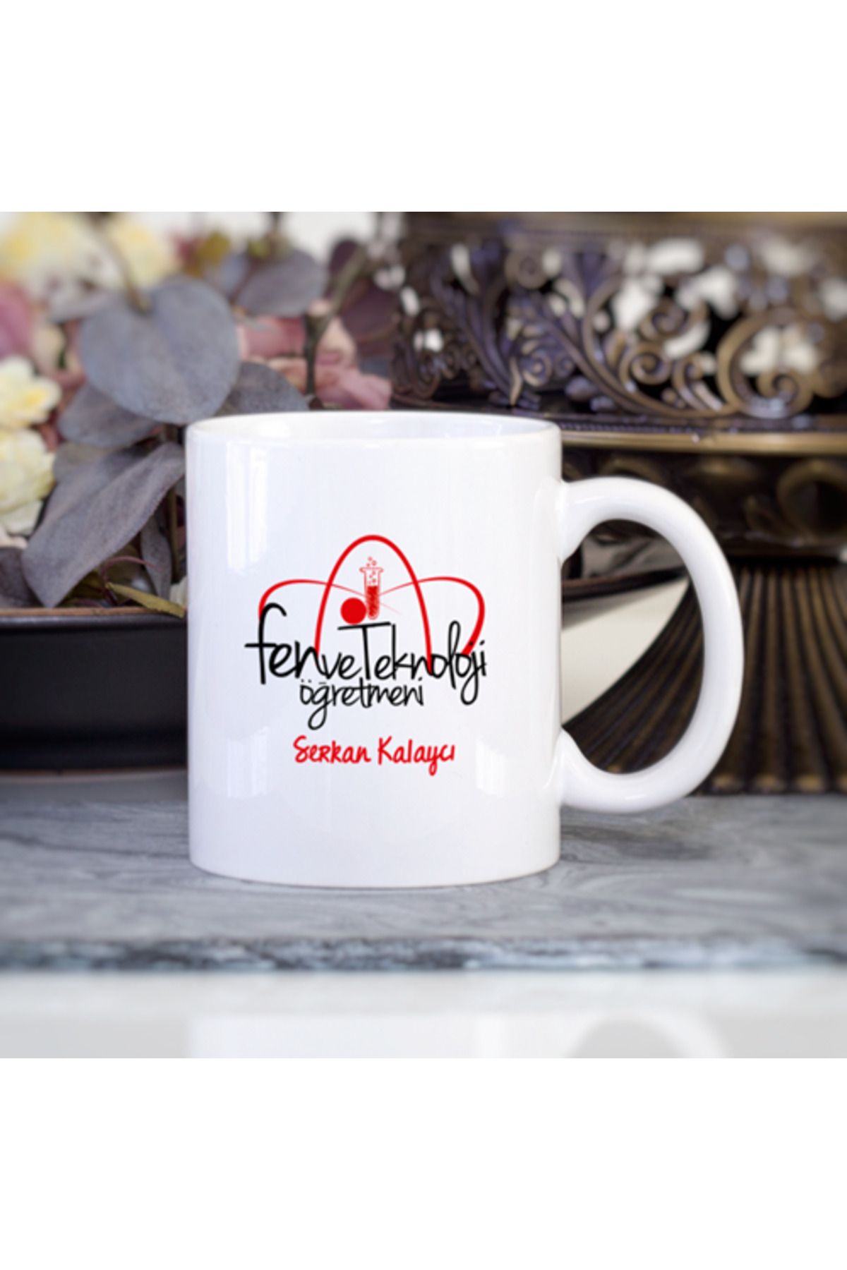 feifei Kişiye Özel Fen ve Teknoloji Öğretmeni Kupa Bardak