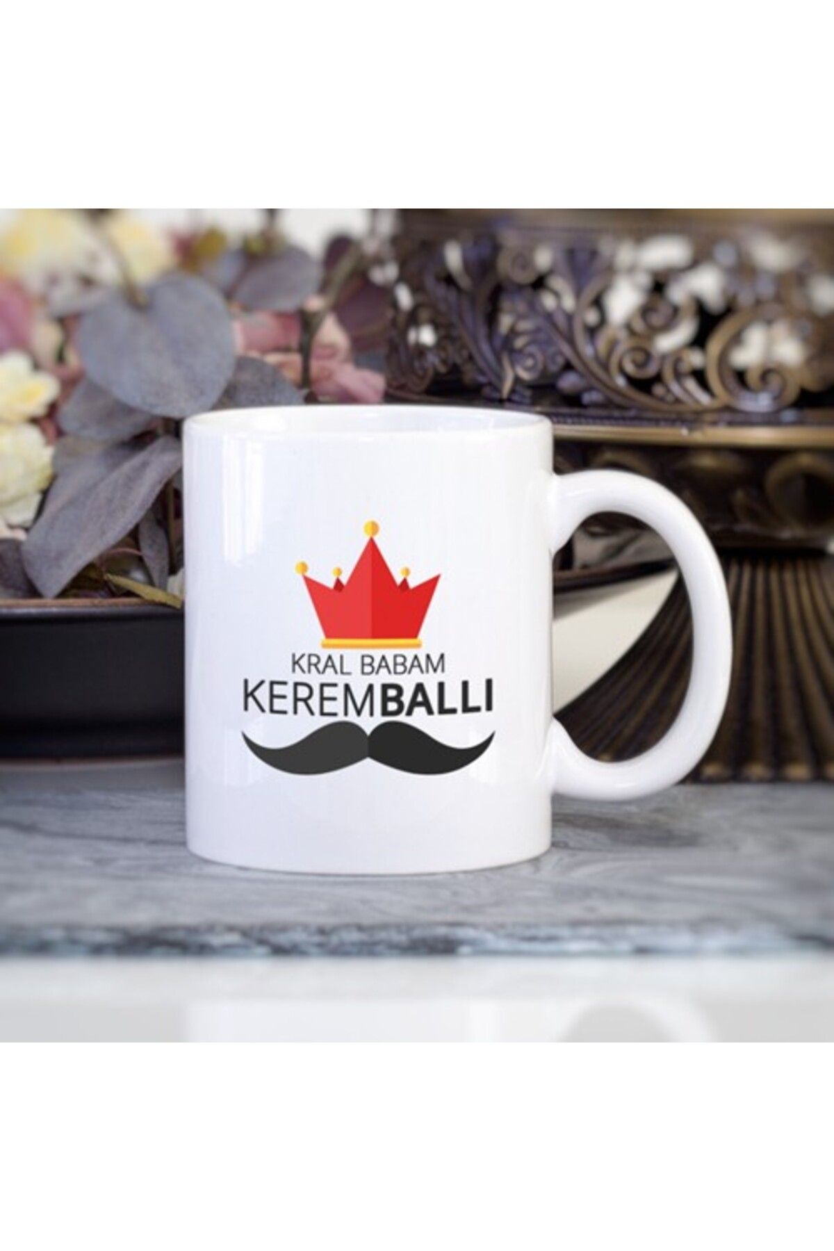 feifei Kişiye Özel Kral Babam Kupa Bardak