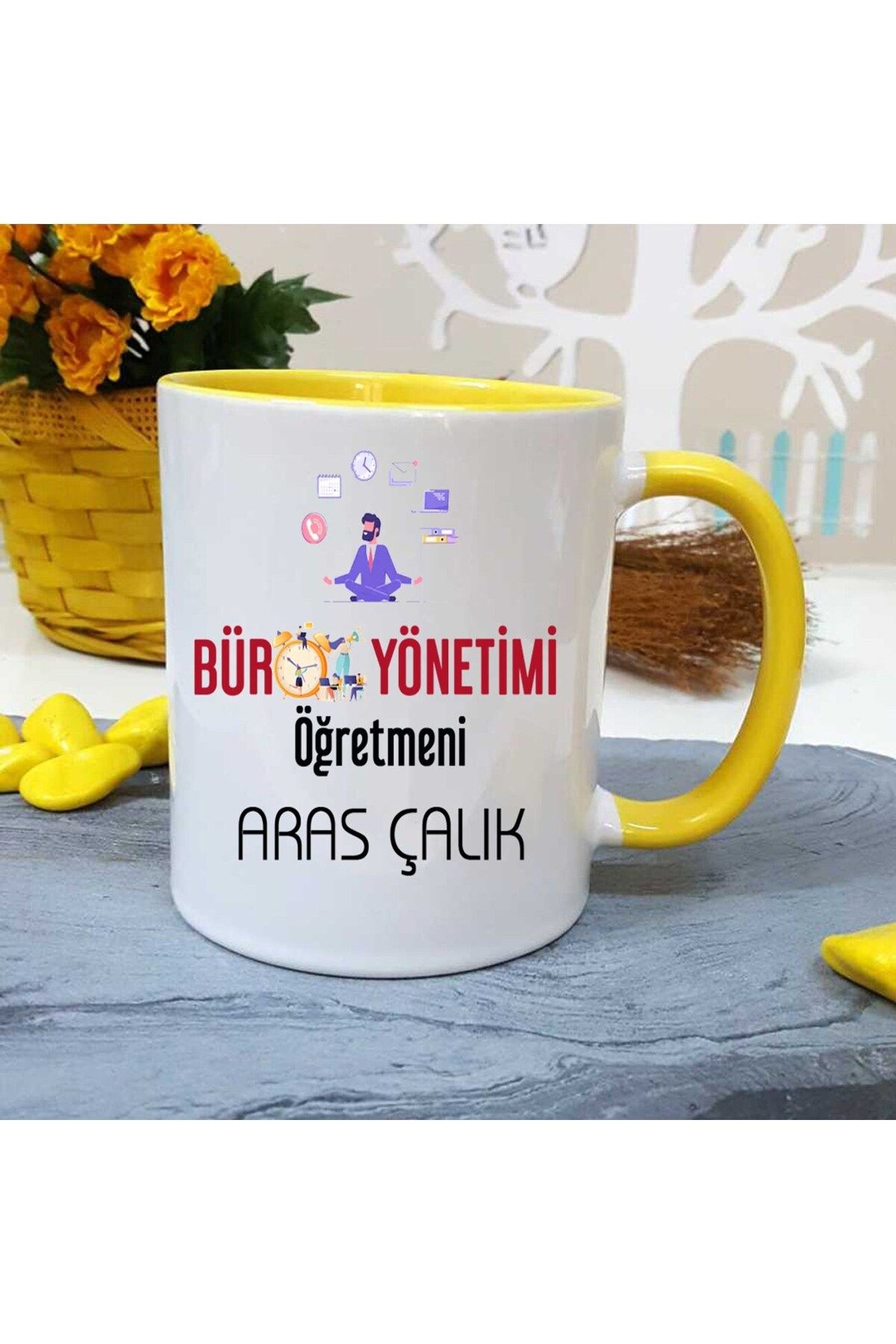 feifei Büro Yönetimi Öğretmenine Özel Öğretmenler Günü Hediyesi Kişiye Özel Kupa Bardak