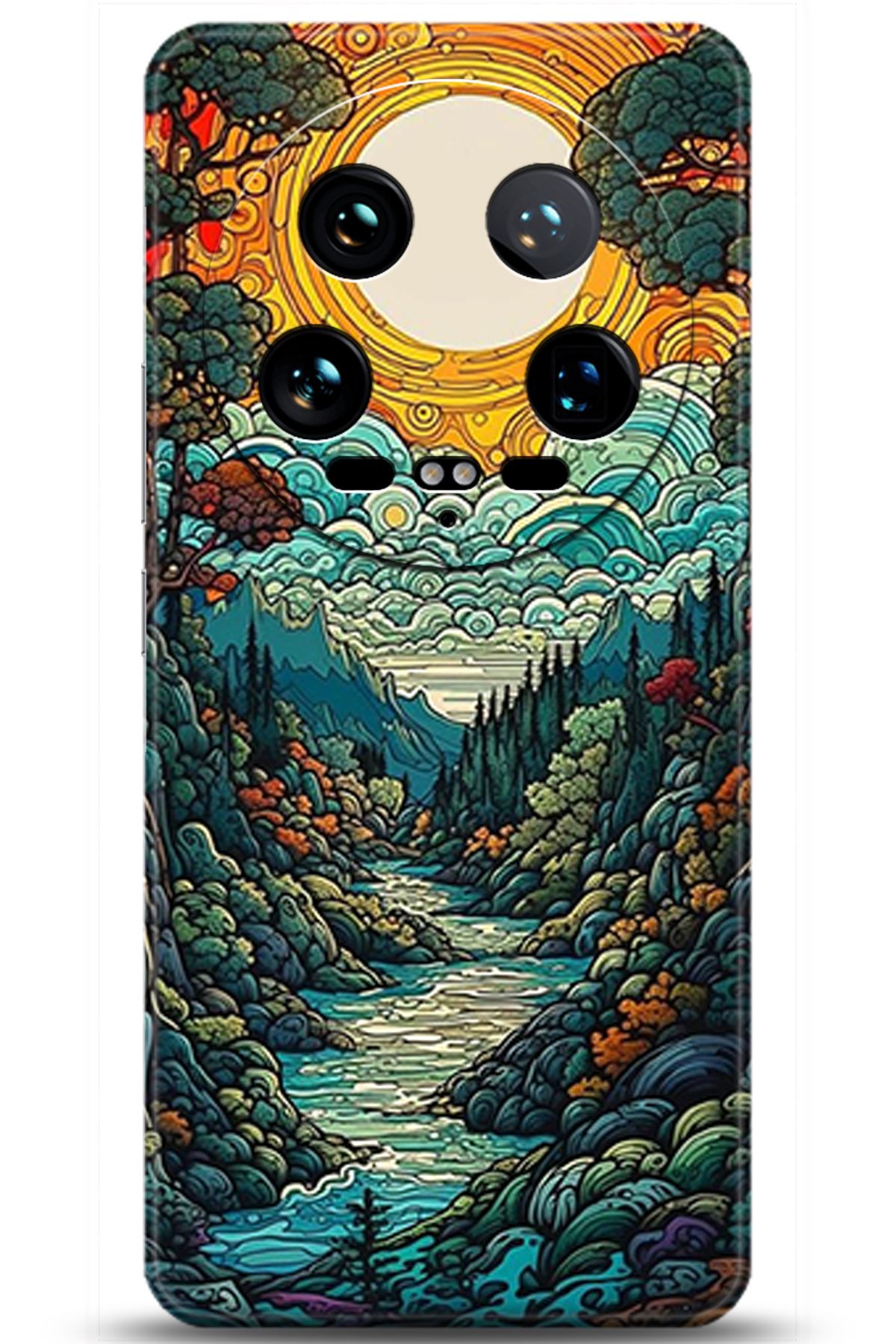 Noprin Xiaomi 14 Ultra Kılıf HD Baskılı Kılıf - Happiness Series 5198