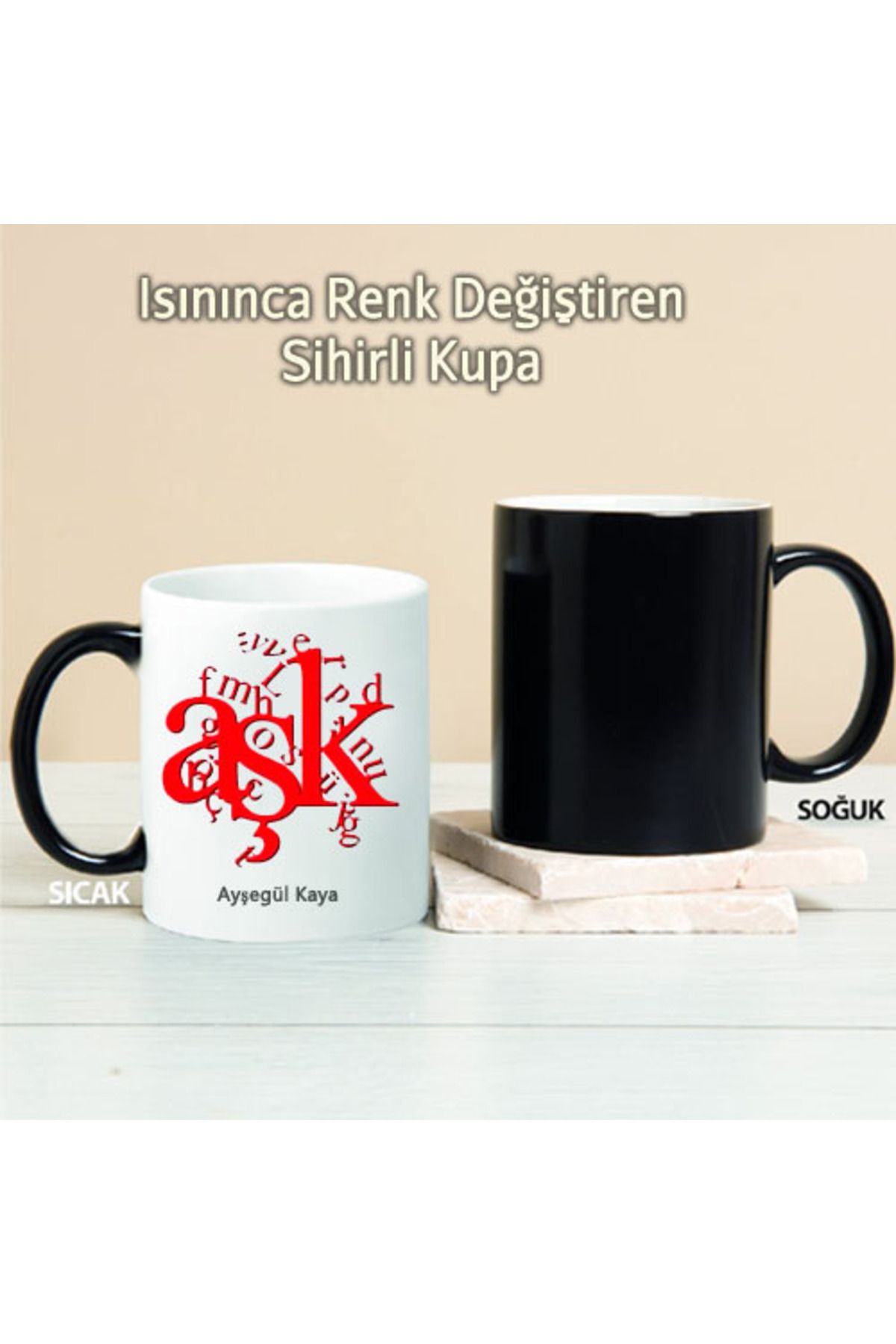 feifei AŞK Kişiye Özel Sihirli Kupa Pi237
