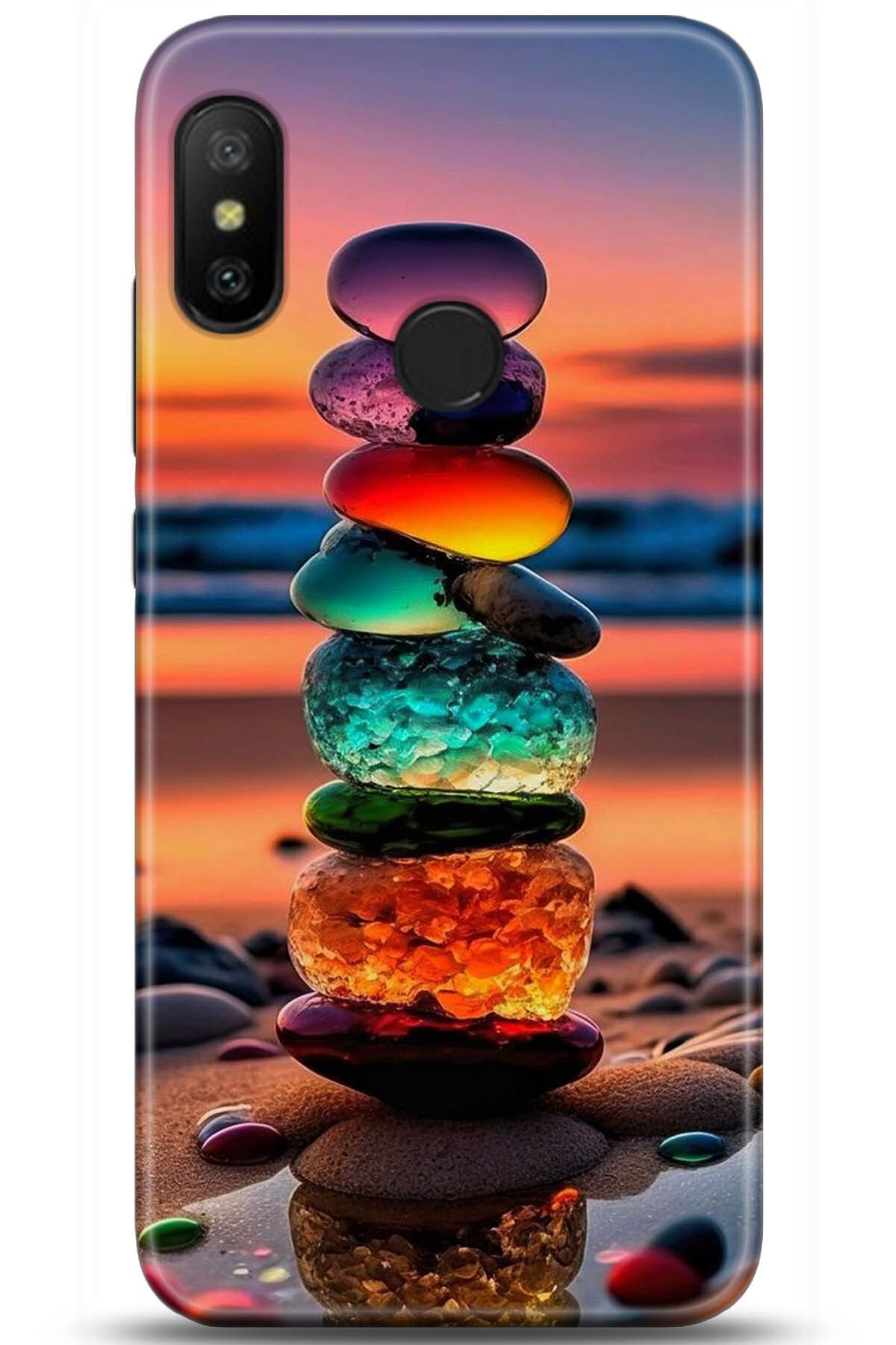 Noprin Xiaomi Mi A2 Lite Kılıf HD Baskılı Kılıf - Happiness Series 5235