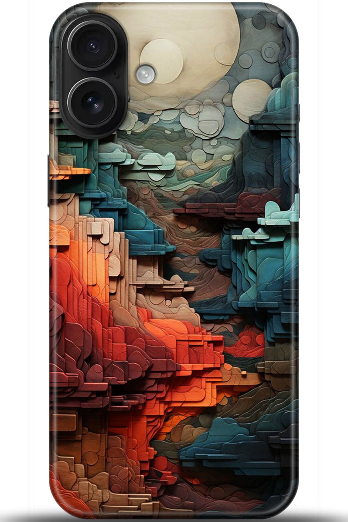 Noprin Apple iPhone 16 Plus Kılıf HD Baskılı Kılıf - Happiness Series 5218