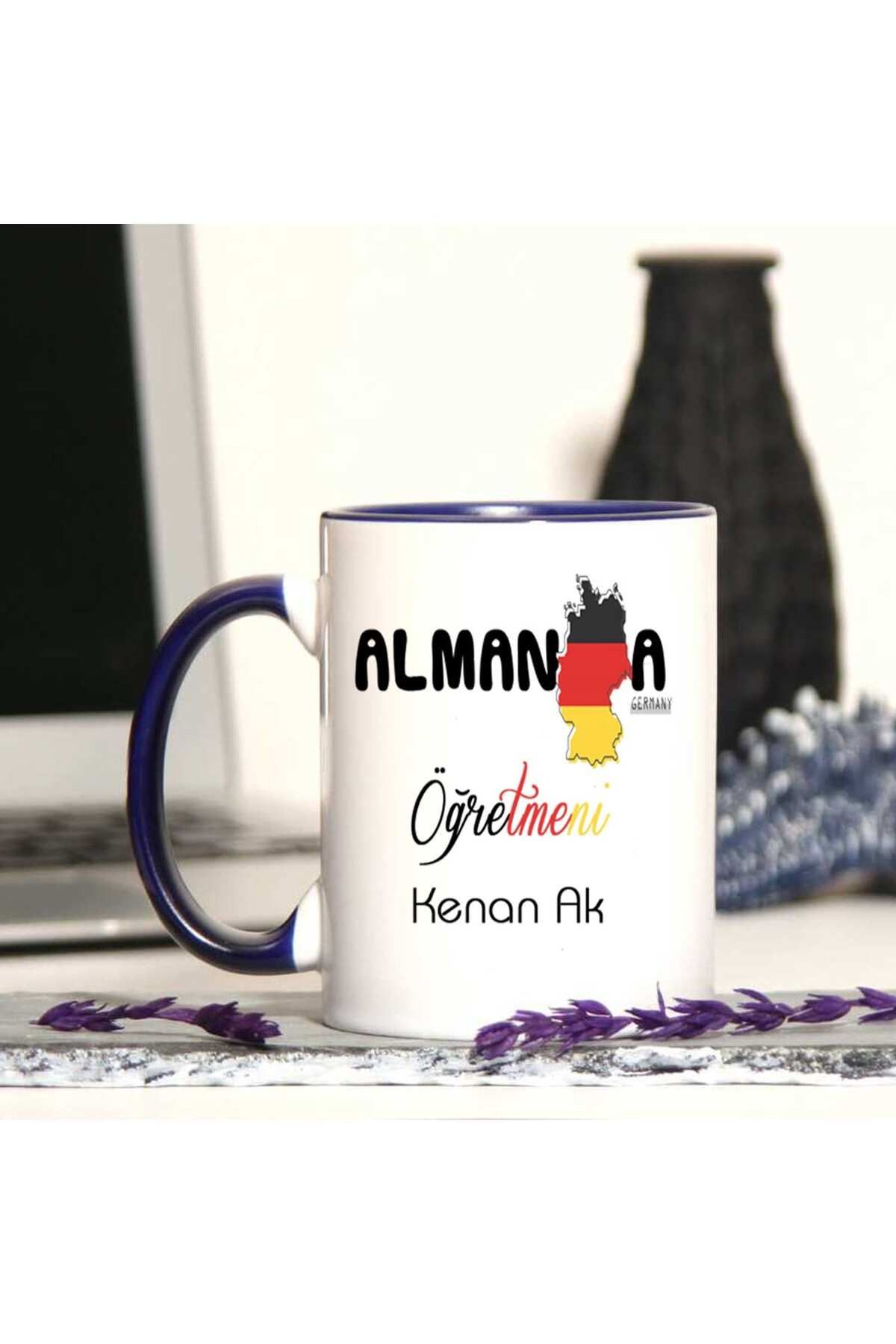 feifei Almanca Öğretmenine Özel Öğretmenler Günü Hediyesi Kişiye Özel Kupa Bardak