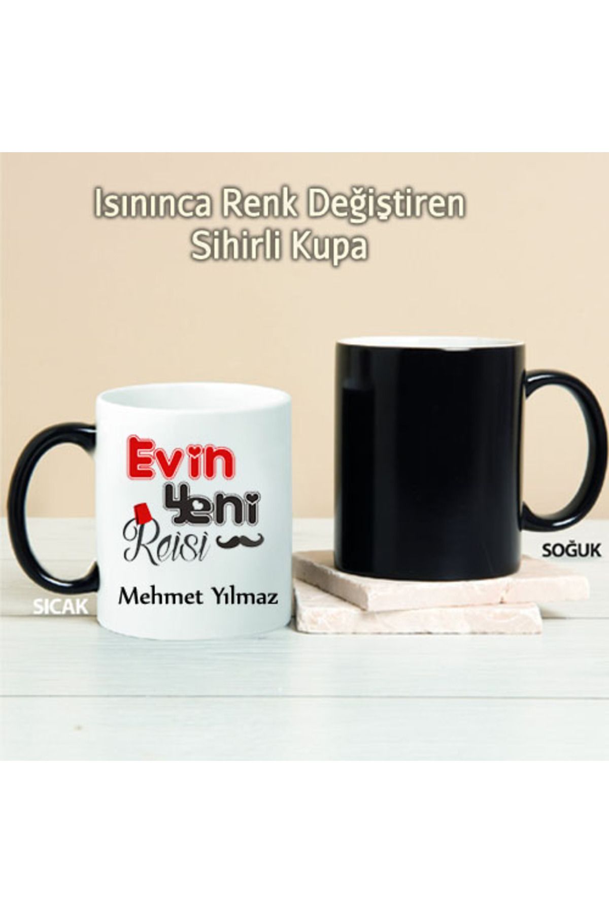 feifei Evin Yeni Reisi Kişiye Özel Sihirli Kupa Pi210