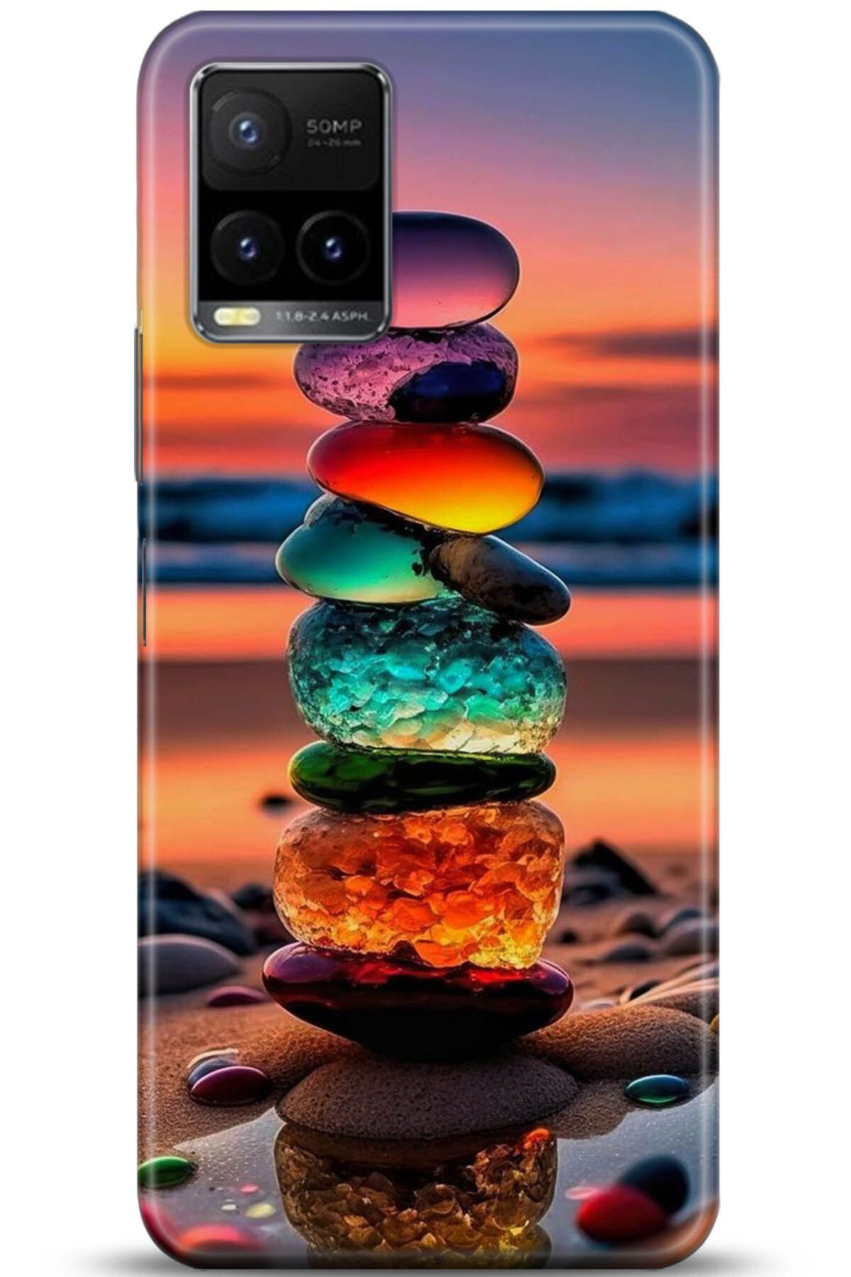 Noprin Vivo Y21S Kılıf HD Baskılı Kılıf - Happiness Series 5235
