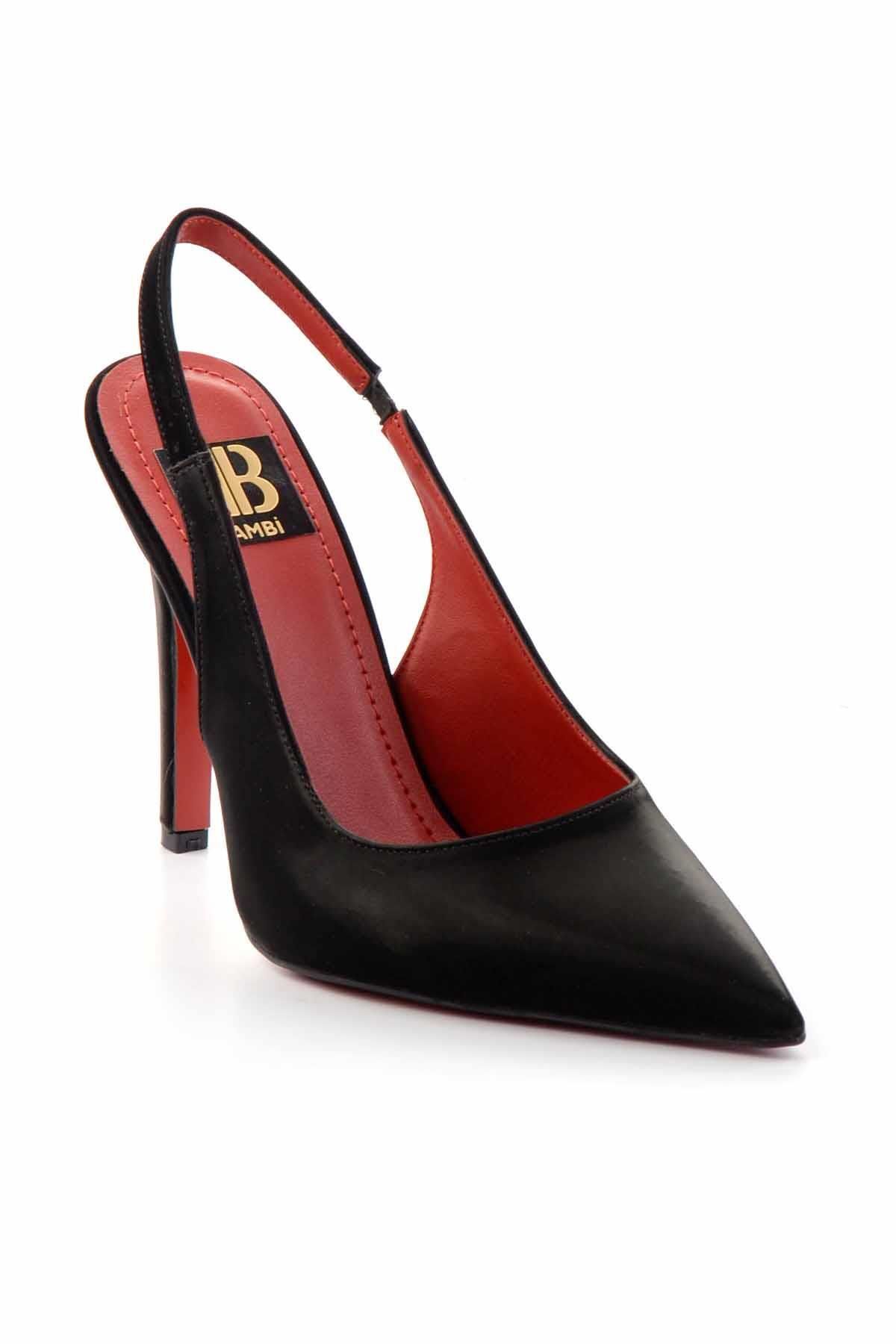 Bambi-Glänzende schwarze Lackleder Damen Klassische Schuhe mit Absatz K 01455018238 3