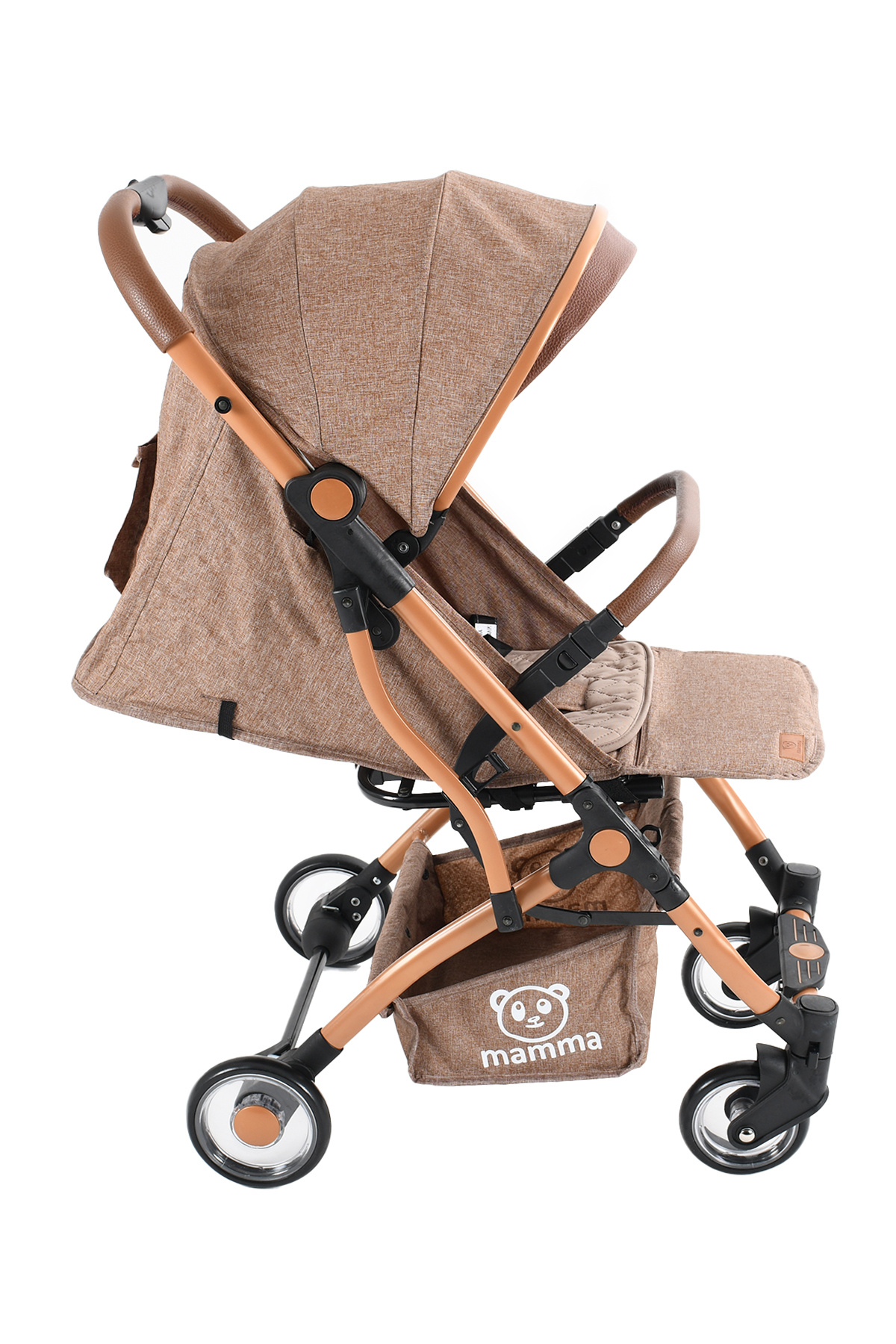 Mamma Flight Tek Elle Kolay Katlanabilen Kabin Boy Bebek Arabası fotoğrafı 6 (önizleme)