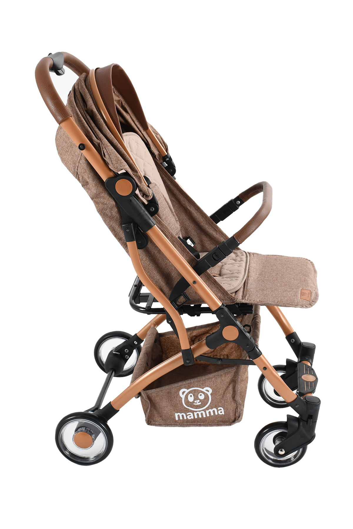 Mamma Flight Tek Elle Kolay Katlanabilen Kabin Boy Bebek Arabası fotoğrafı 5 (önizleme)