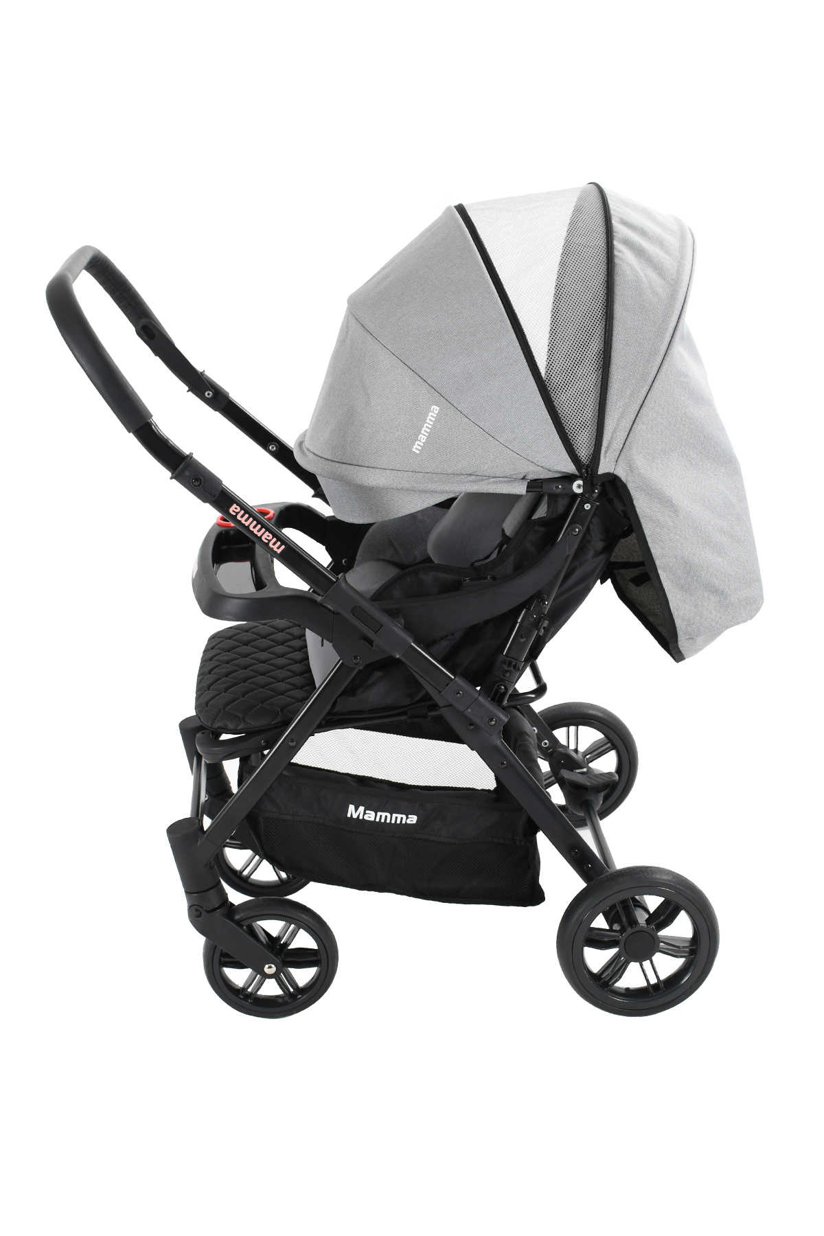 Mamma Alfa 6 in 1 Yeni Nesil Mama Tablalı Çift Yönlü Bebek Arabası fotoğrafı 6 (önizleme)