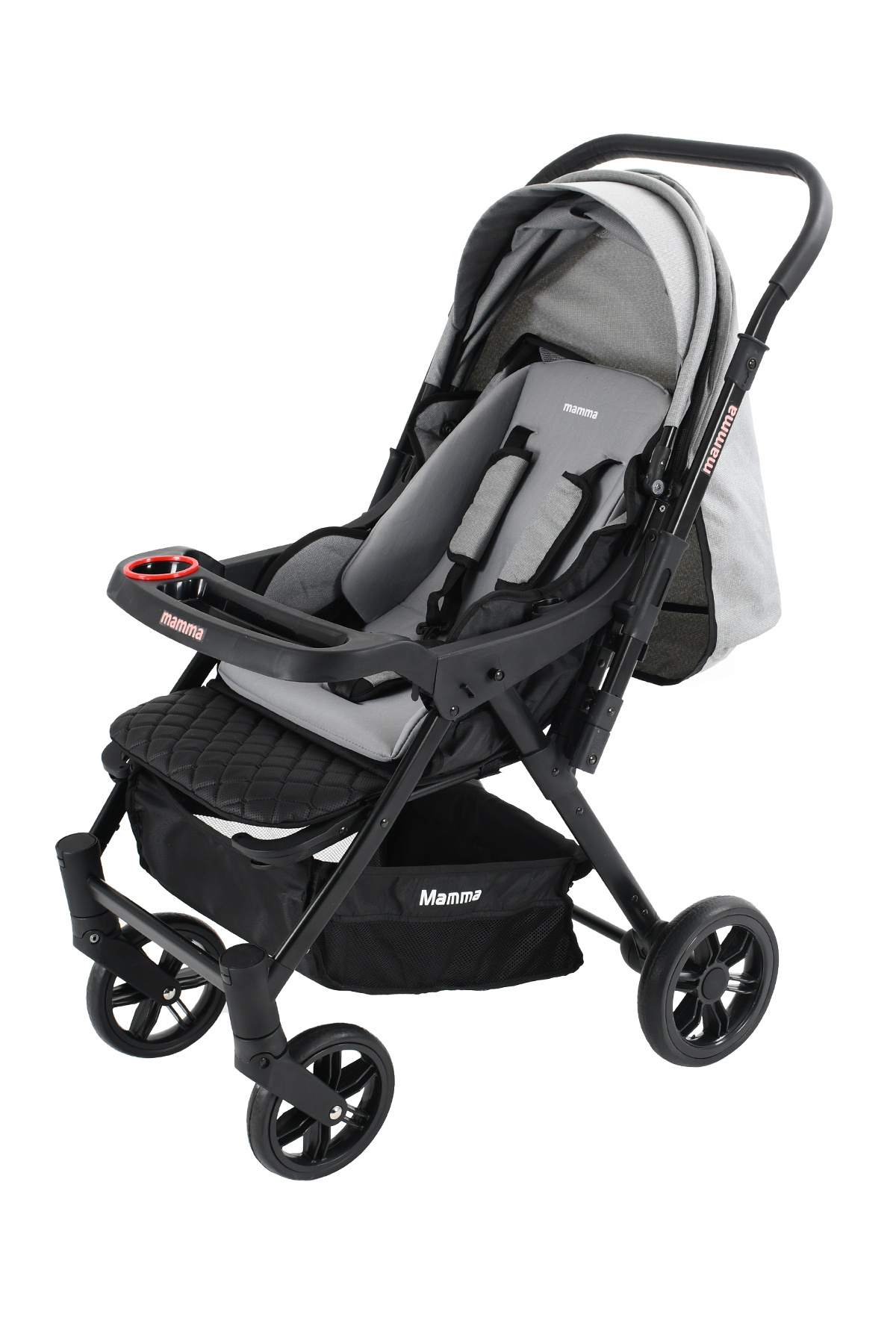 Mamma Alfa 6 in 1 Yeni Nesil Mama Tablalı Çift Yönlü Bebek Arabası fotoğrafı 3 (önizleme)