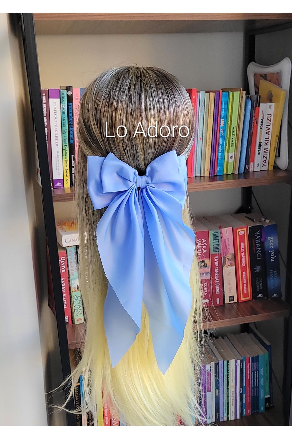 LO ADORO-Black Leaf Tail Buckle Purple Buckle Baby Blue Buckle Hair Accessory 1