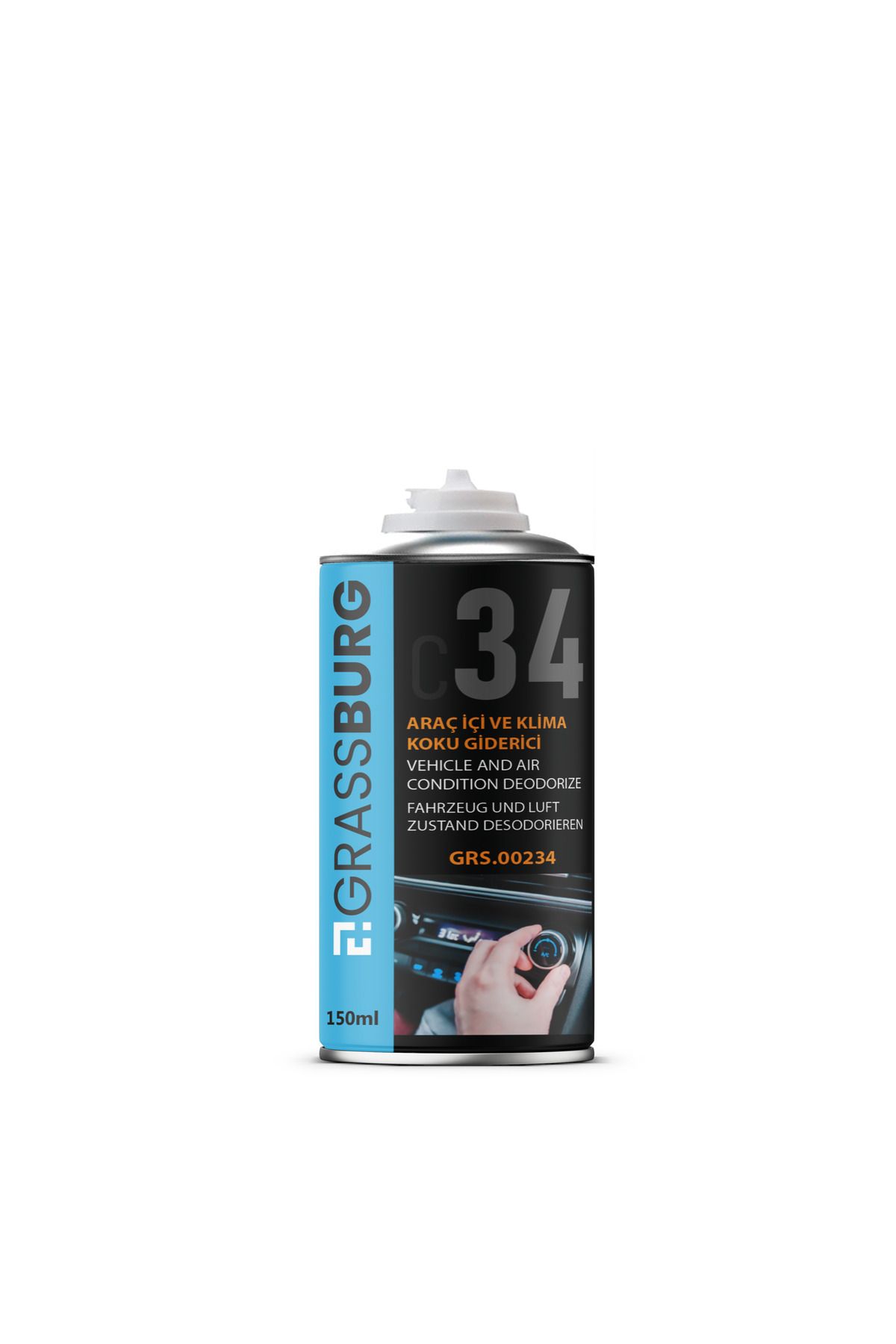 GRASSBURG ARAÇ İÇİ VE KLİMA KOKU GİDERİCİ - AQUA FRES SPREY 150 ml.