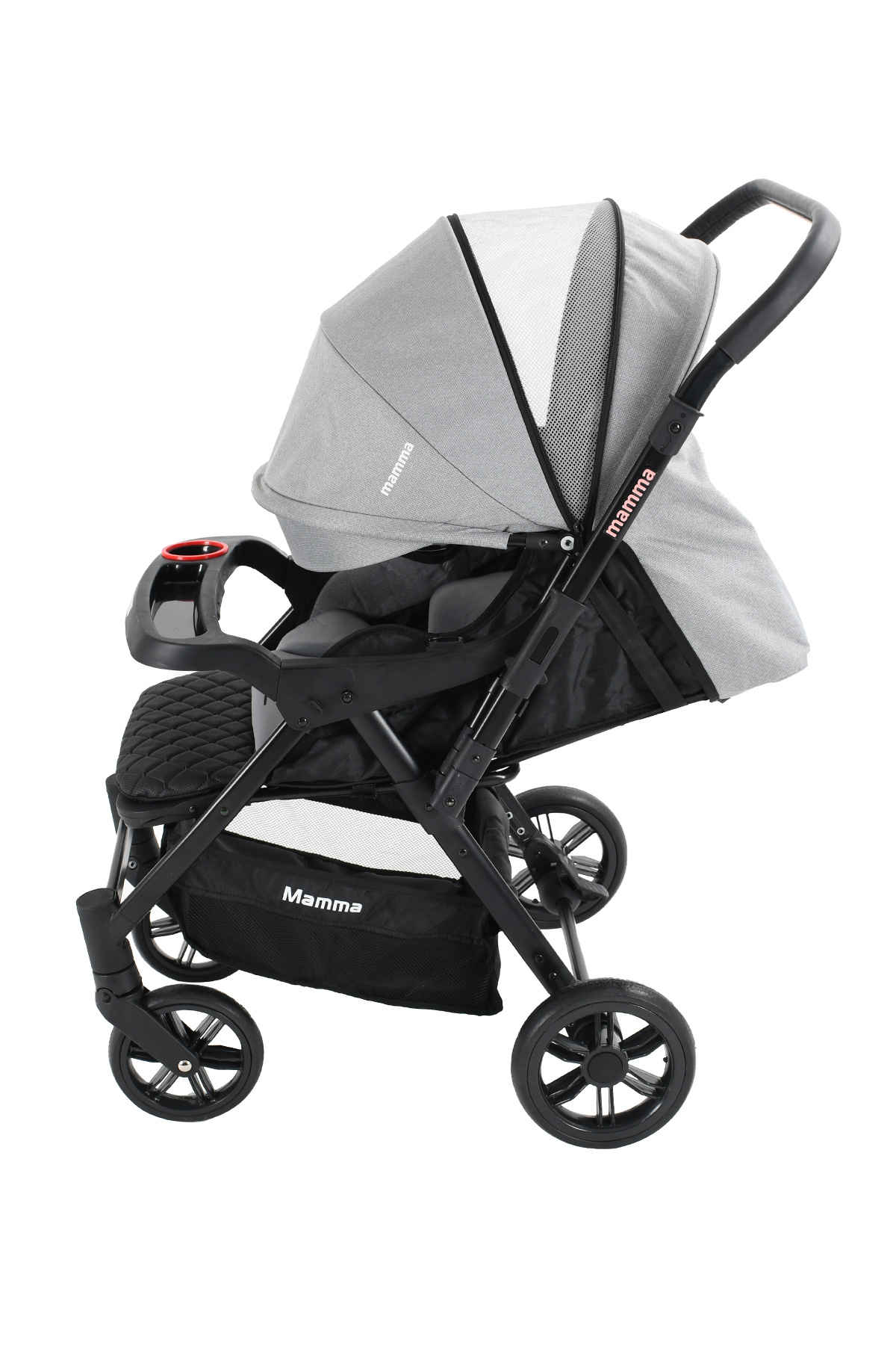 Mamma Alfa 6 in 1 Yeni Nesil Mama Tablalı Çift Yönlü Bebek Arabası fotoğrafı 7 (önizleme)