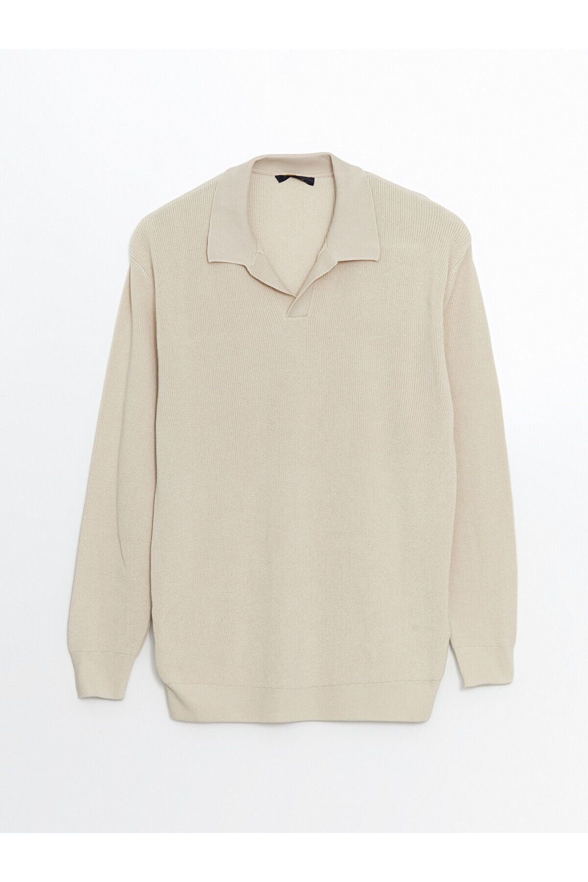 LC Waikiki-Polo Neck Long Sleeve Men's Knitwear Sweater 5
